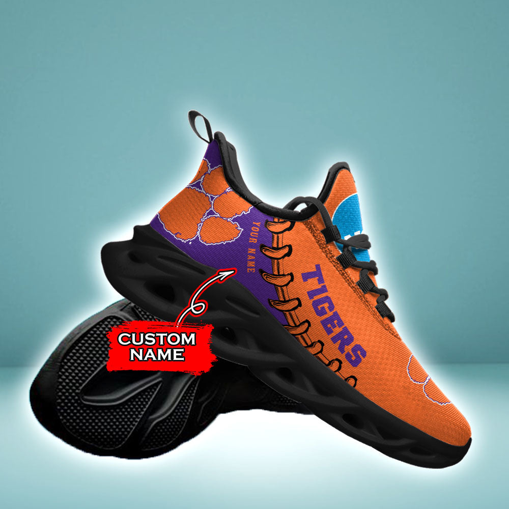 Personalized Clemson Tigers NCAA Max Soul Shoes Sneakers for Men And Women – NCAA Fan Shoes, Team Sneakers - Image 4