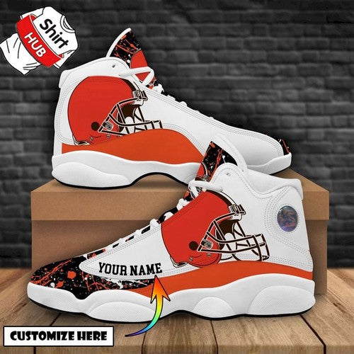 Personalized Cleveland Browns JD13 Sneakers Shoes for Men & Women | Custom Fan Gift