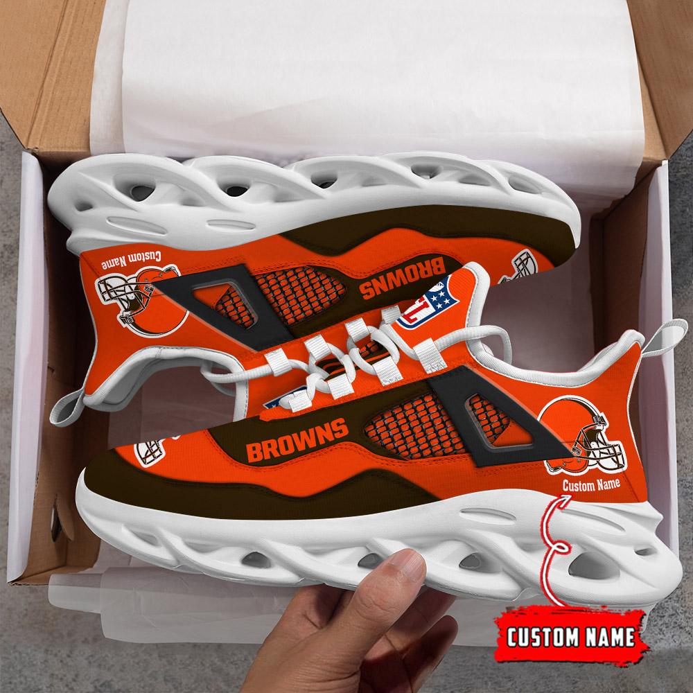 Personalized Cleveland Browns Max Soul Shoes Sneakers for Men And Women – NFL Football Fan Shoes, Team Sneakers