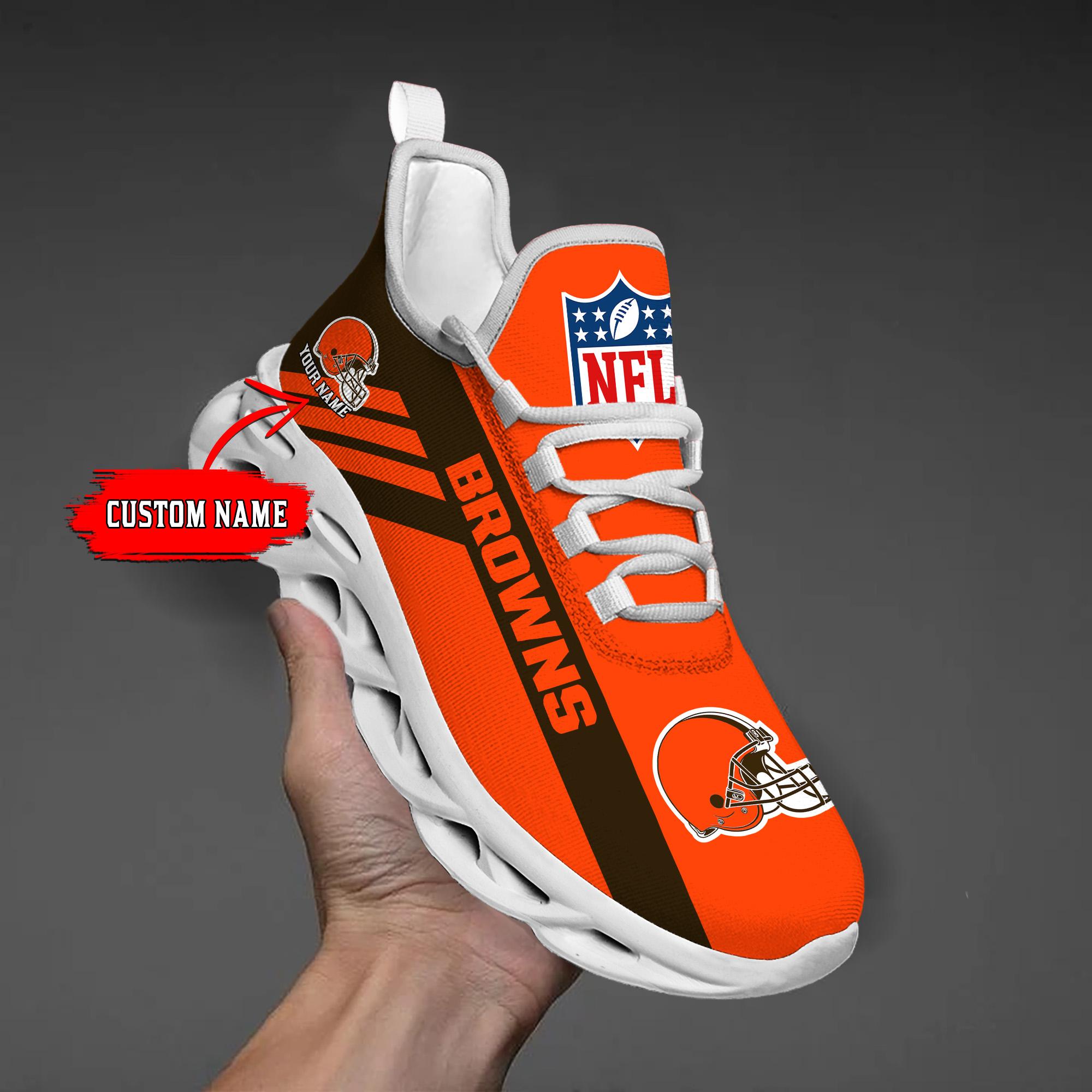 Personalized Cleveland Browns Max Soul Shoes Sneakers for Men And Women – NFL Football Fan Shoes, Team Sneakers