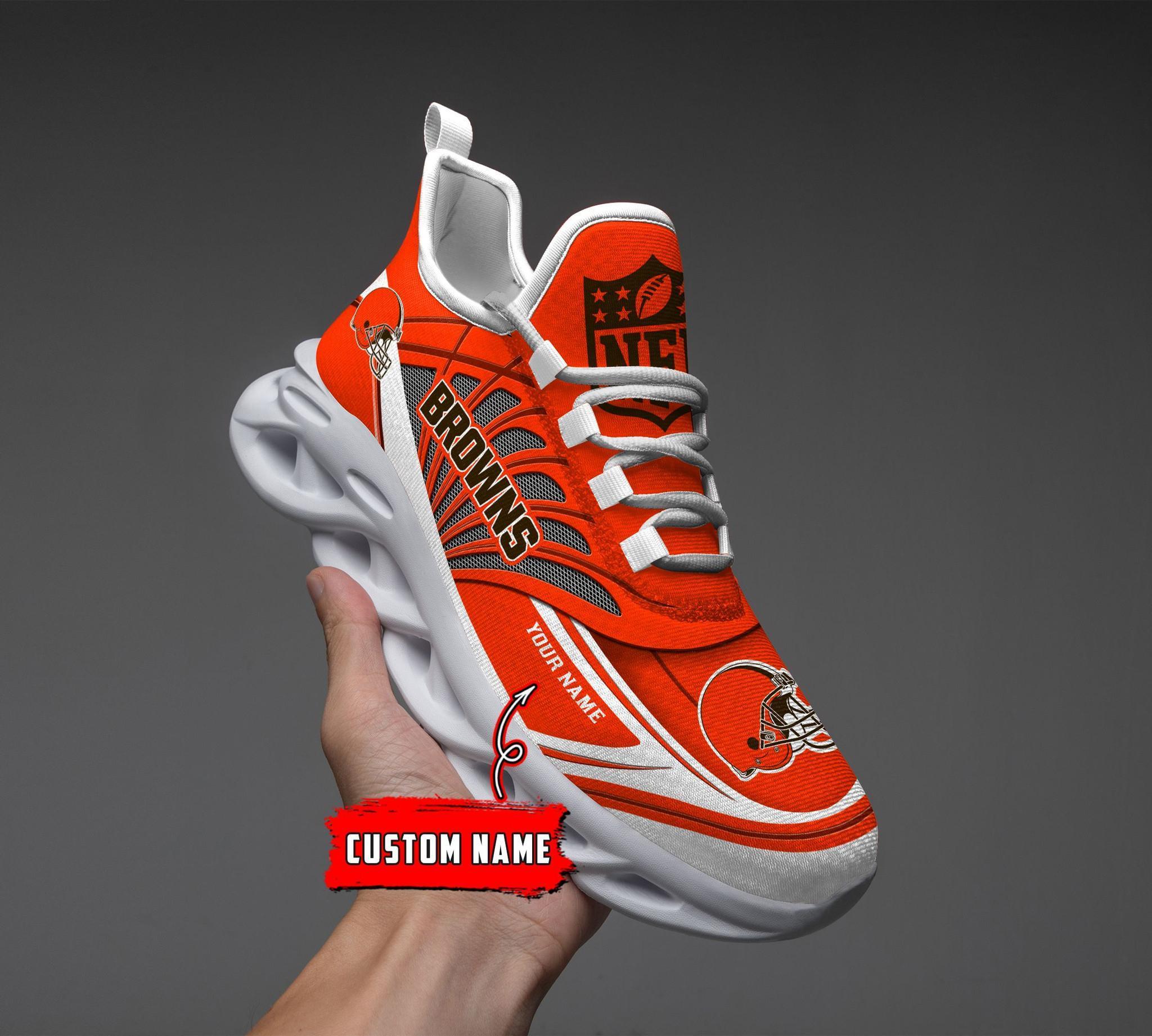 Personalized Cleveland Browns Max Soul Shoes Sneakers for Men And Women – NFL Football Fan Shoes, Team Sneakers - Image 3