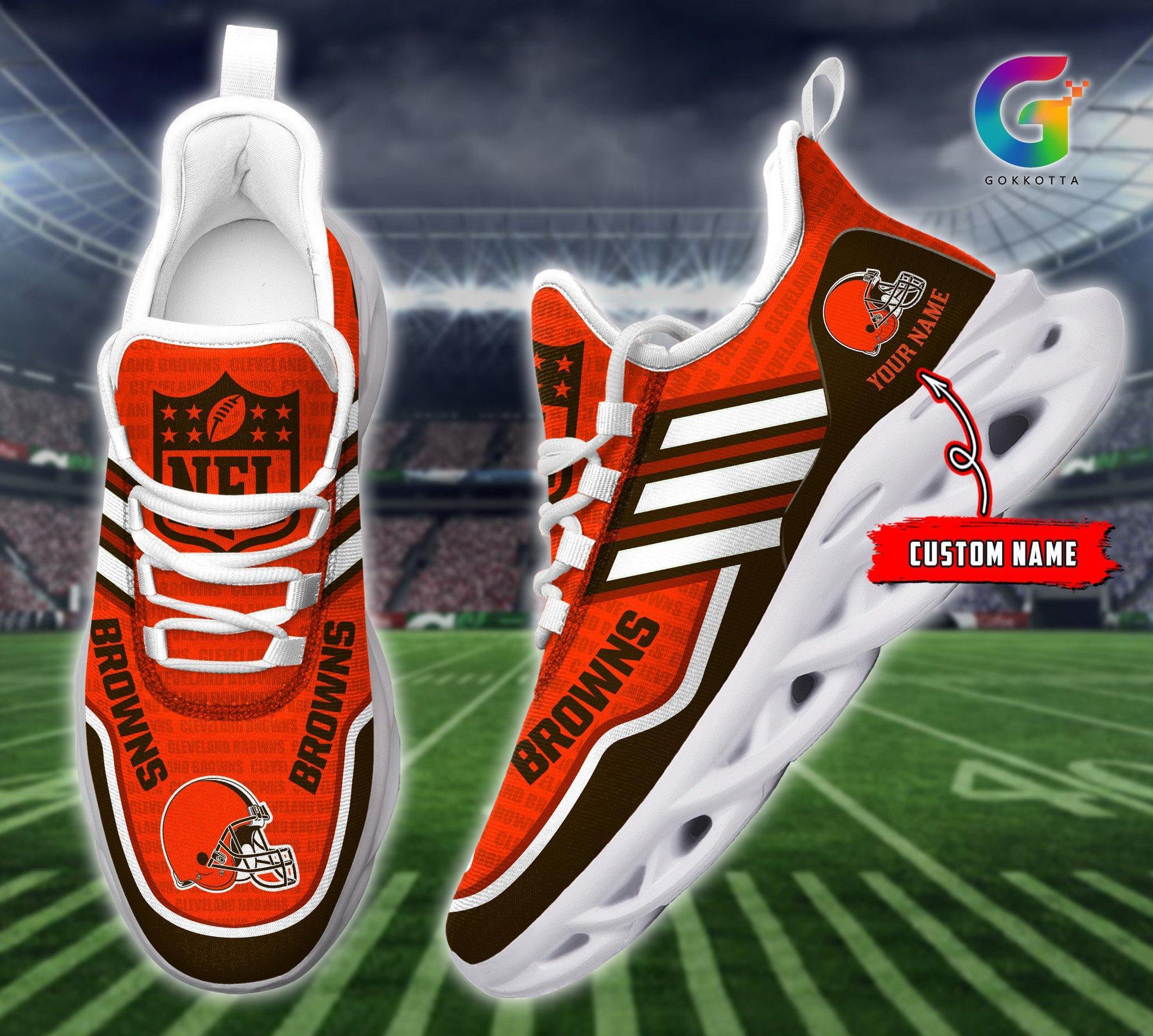 Personalized Cleveland Browns Max Soul Shoes Sneakers for Men And Women – NFL Football Fan Shoes, Team Sneakers