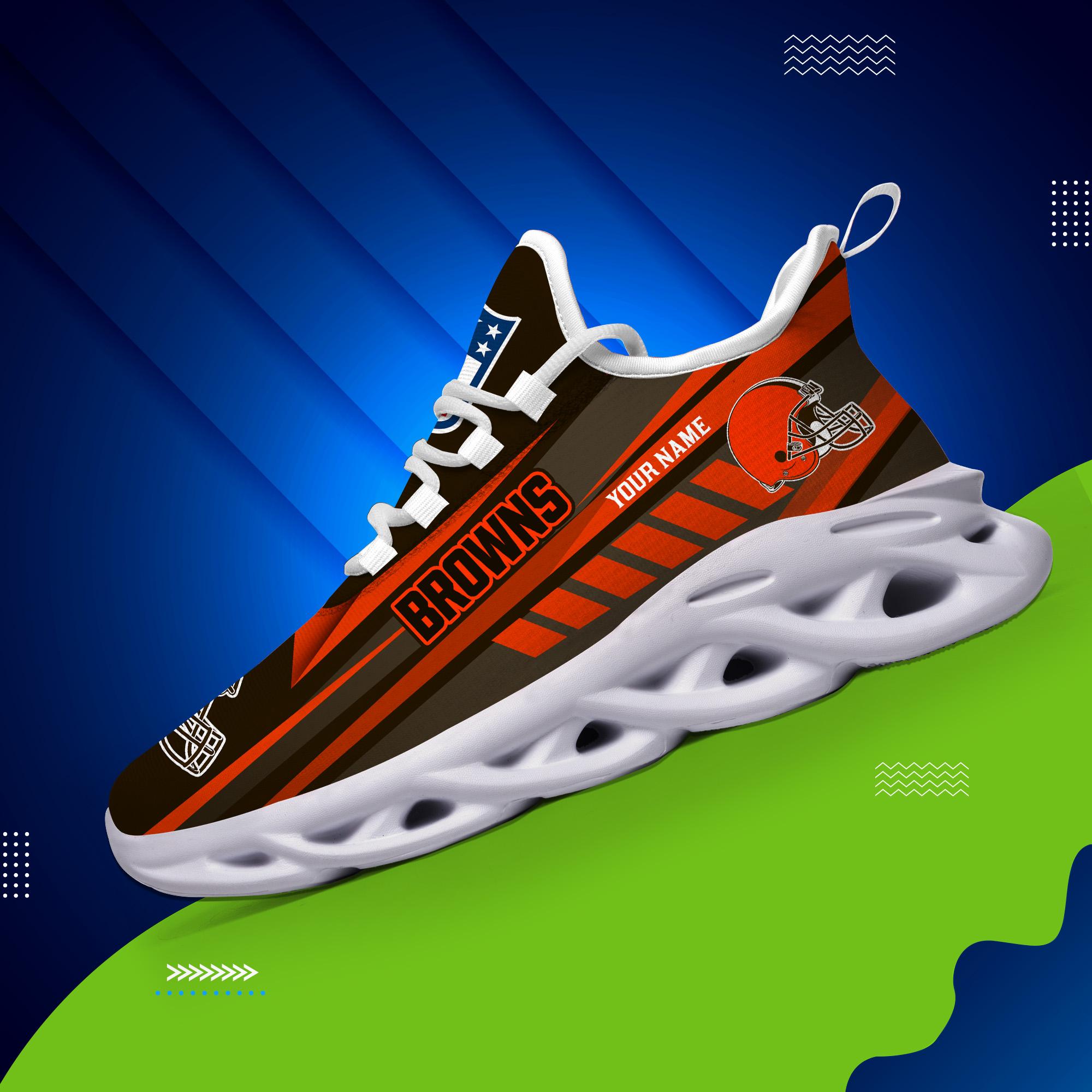 Personalized Cleveland Browns Max Soul Shoes Sneakers for Men And Women – NFL Football Fan Shoes, Team Sneakers - Image 4