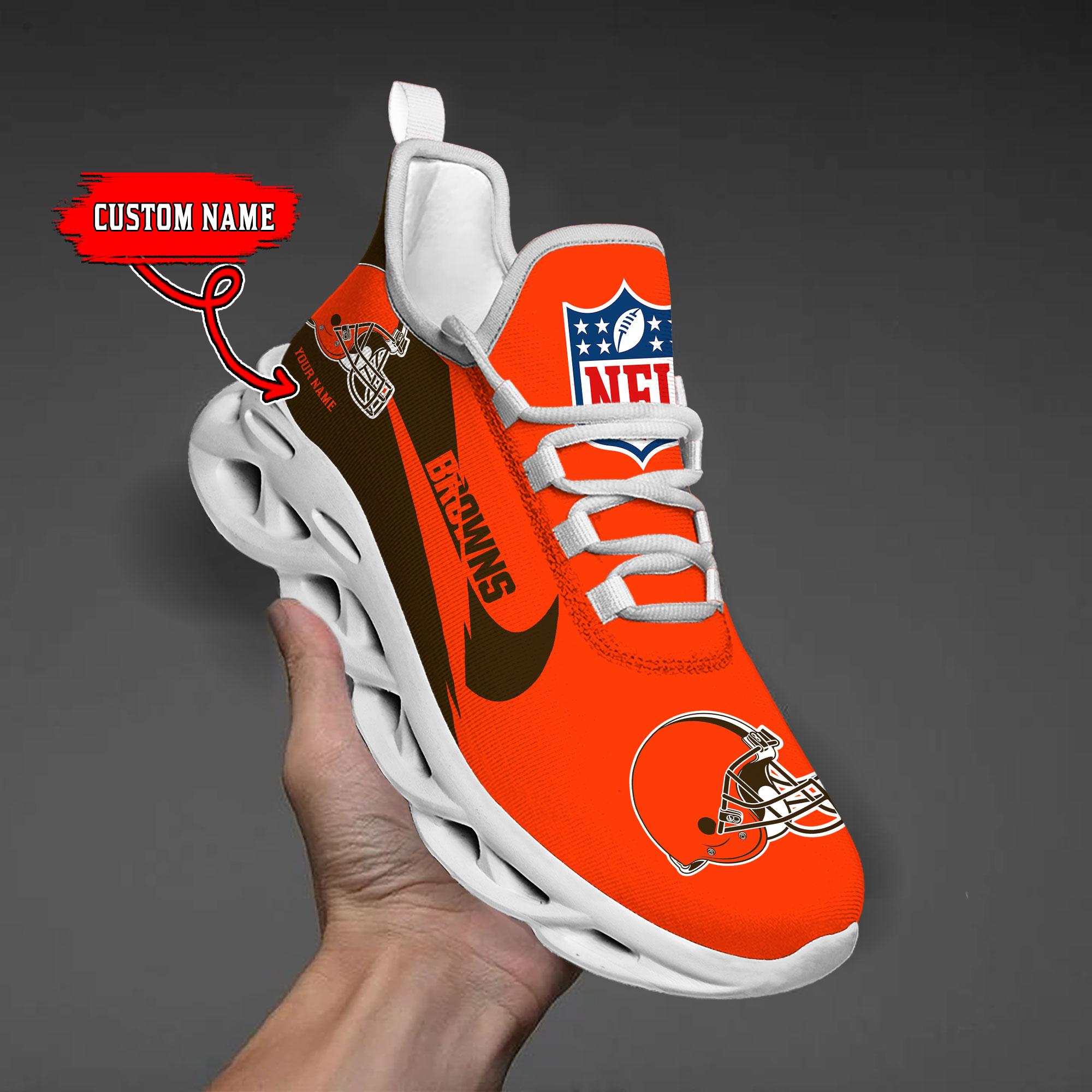 Personalized Cleveland Browns Max Soul Shoes Sneakers for Men And Women – NFL Football Fan Shoes, Team Sneakers