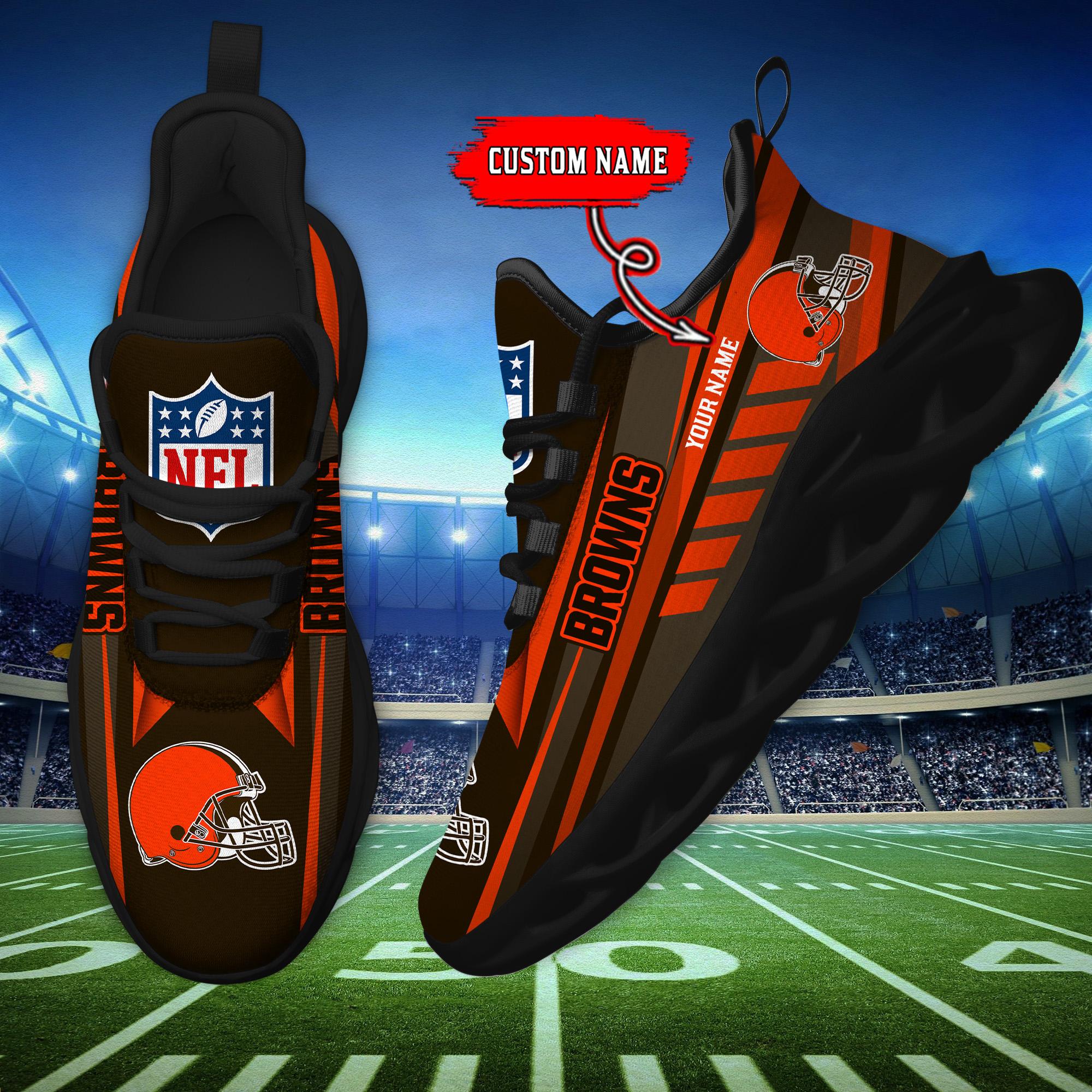 Personalized Cleveland Browns Max Soul Shoes Sneakers for Men And Women – NFL Football Fan Shoes, Team Sneakers - Image 5