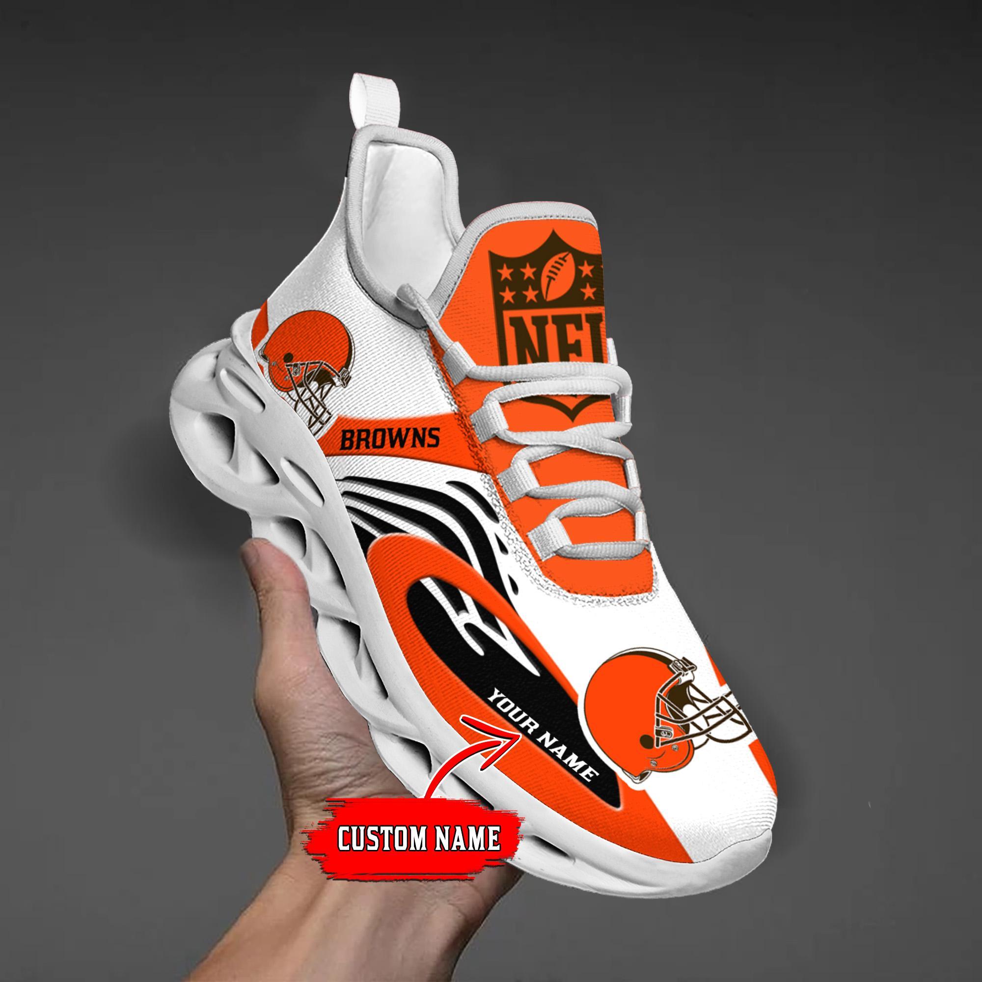 Personalized Cleveland Browns Max Soul Shoes Sneakers for Men And Women – NFL Football Fan Shoes, Team Sneakers - Image 3