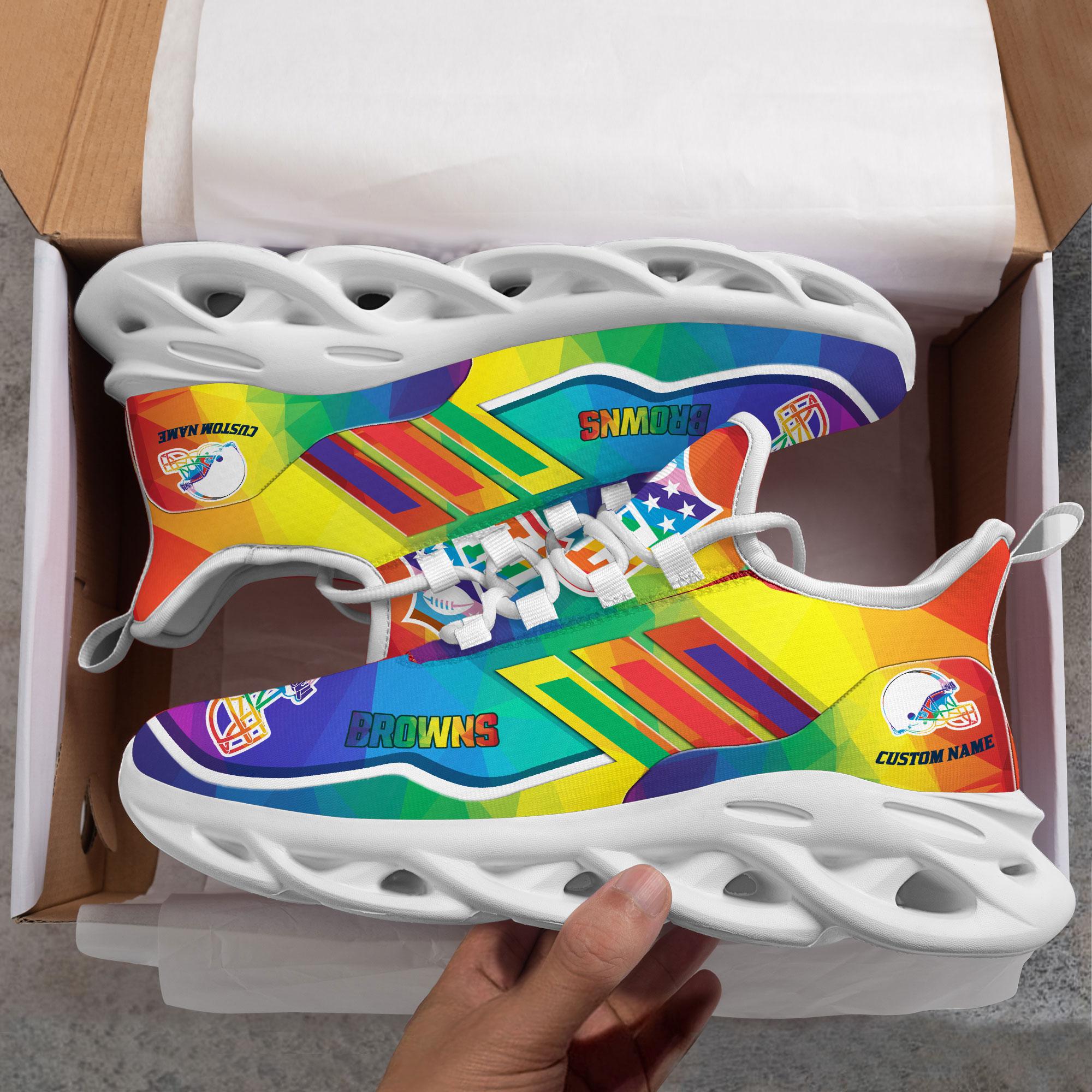 Personalized Cleveland Browns Max Soul Shoes Sneakers for Men And Women – NFL Football Fan Shoes, Team Sneakers
