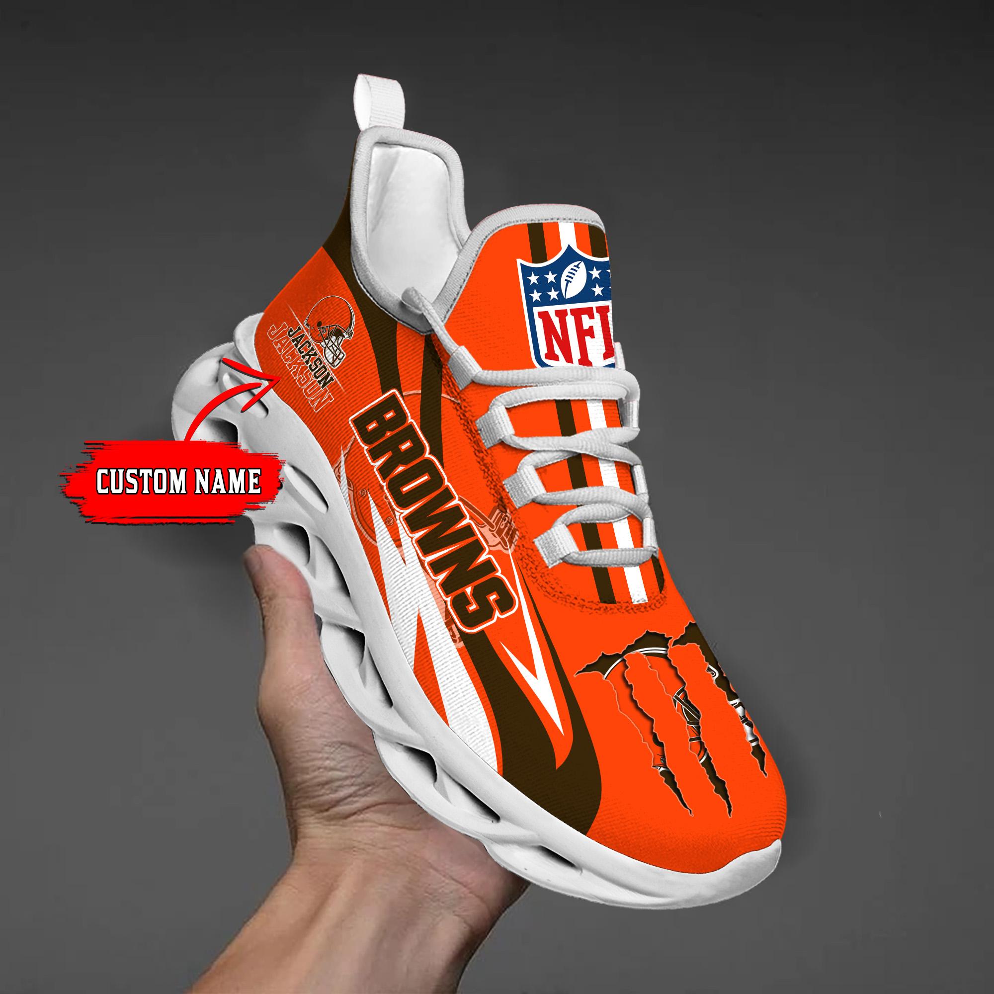 Personalized Cleveland Browns Max Soul Shoes Sneakers for Men And Women – NFL Football Fan Shoes, Team Sneakers