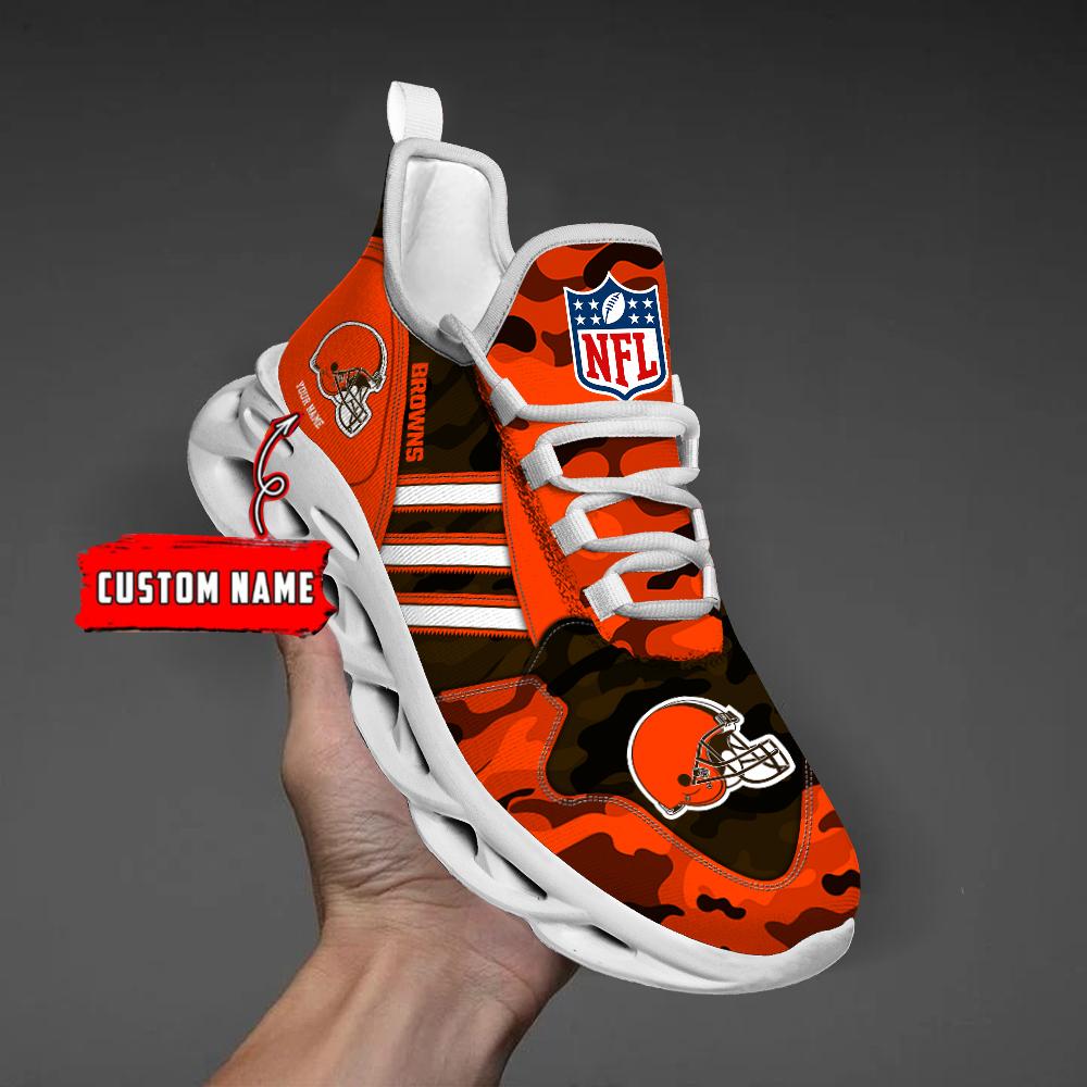 Personalized Cleveland Browns Max Soul Shoes Sneakers for Men And Women – NFL Football Fan Shoes, Team Sneakers