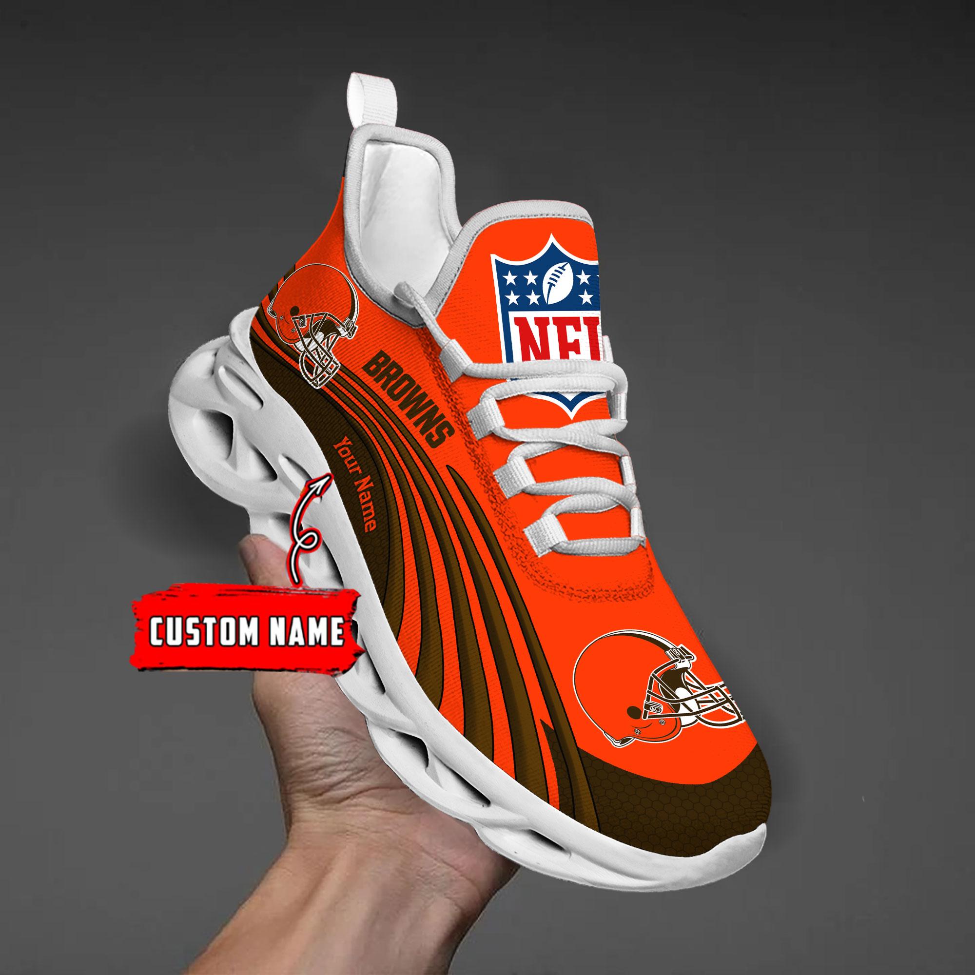 Personalized Cleveland Browns Max Soul Shoes Sneakers for Men And Women – NFL Football Fan Shoes, Team Sneakers
