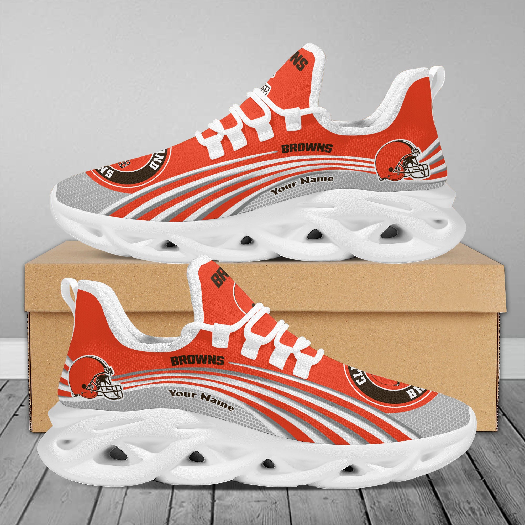 Personalized Cleveland Browns Max Soul Shoes Sneakers for Men And Women – NFL Football Fan Shoes, Team Sneakers