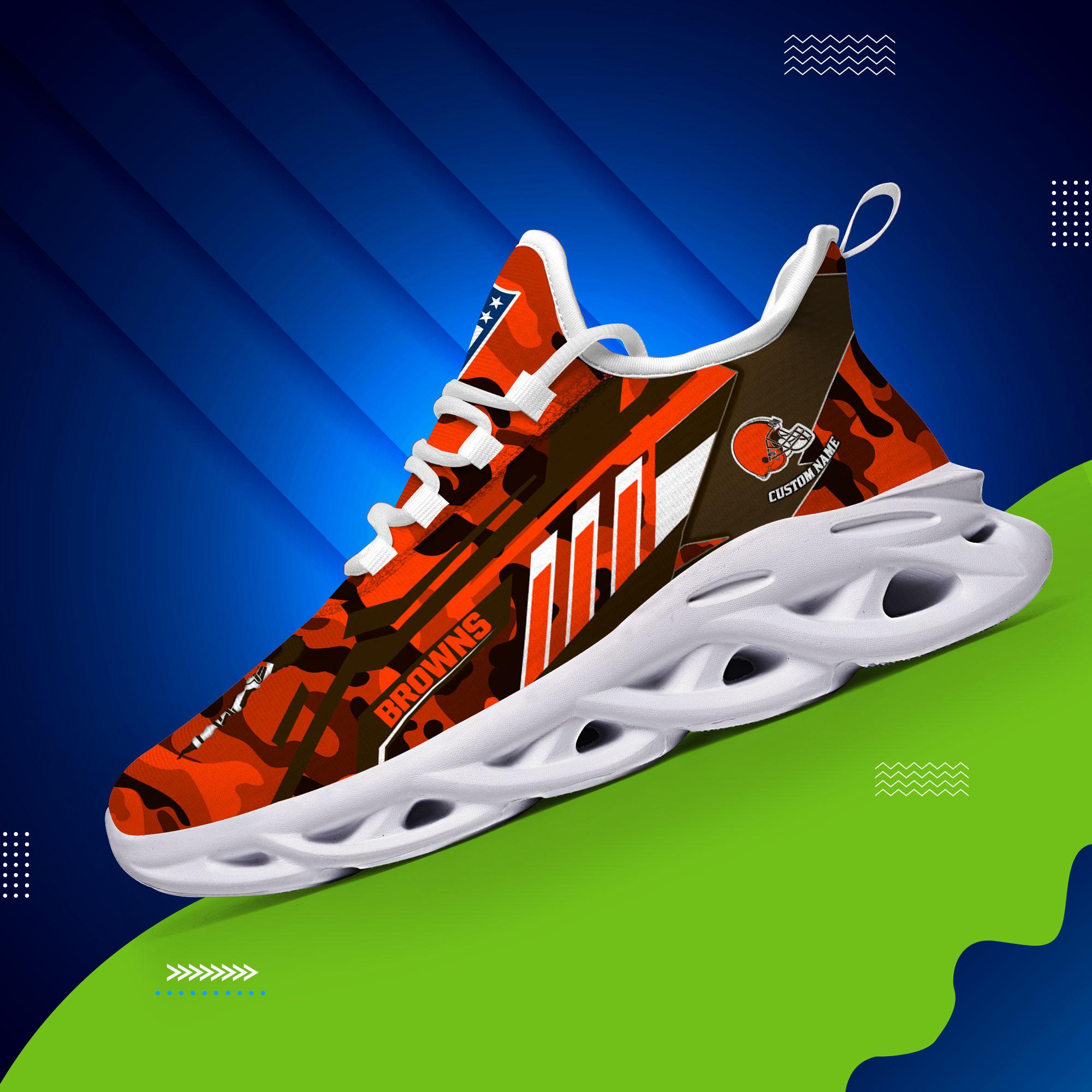 Personalized Cleveland Browns Max Soul Shoes Sneakers for Men And Women – NFL Football Fan Shoes, Team Sneakers - Image 3