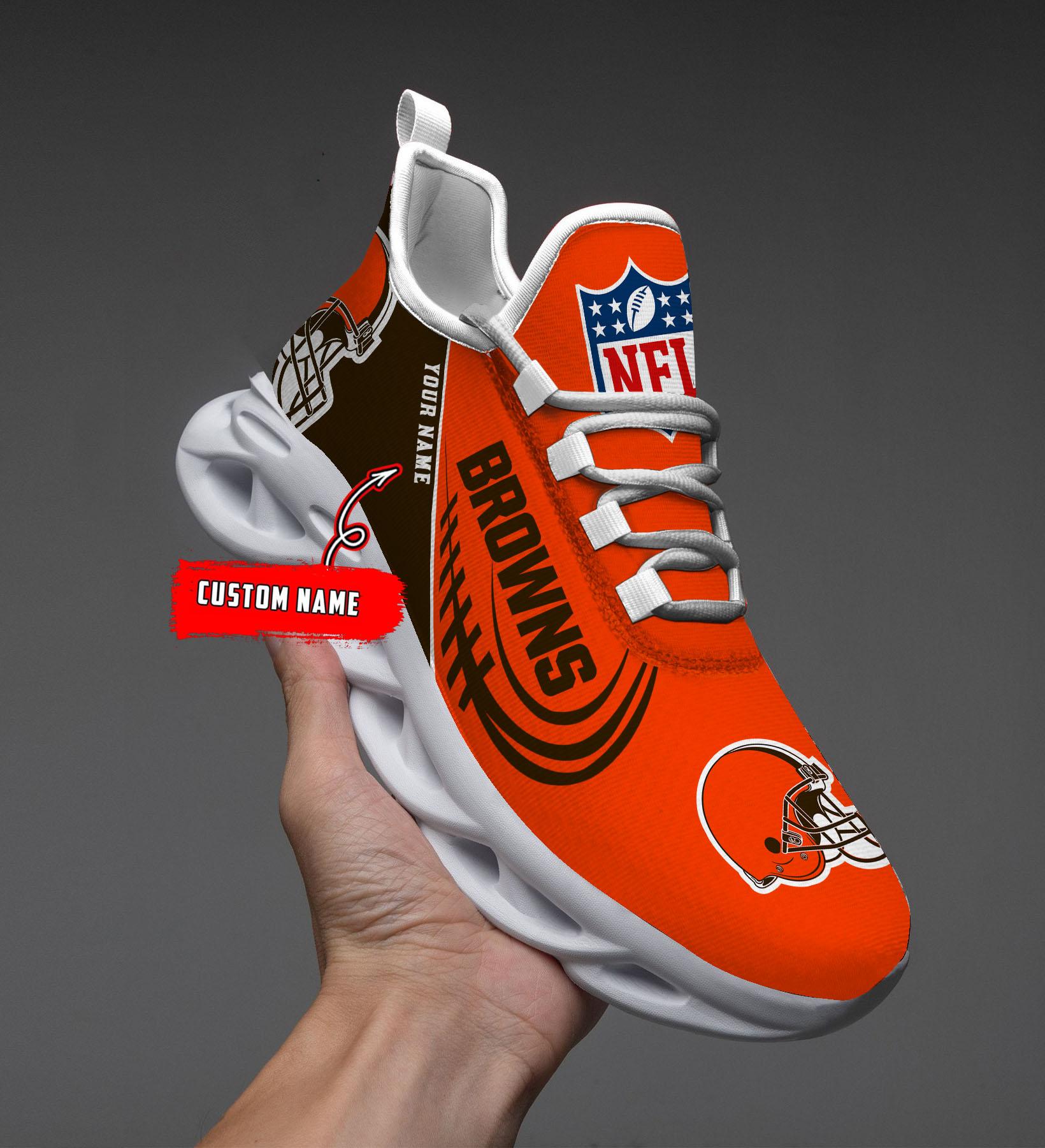 Personalized Cleveland Browns Max Soul Shoes Sneakers for Men And Women – NFL Football Fan Shoes, Team Sneakers