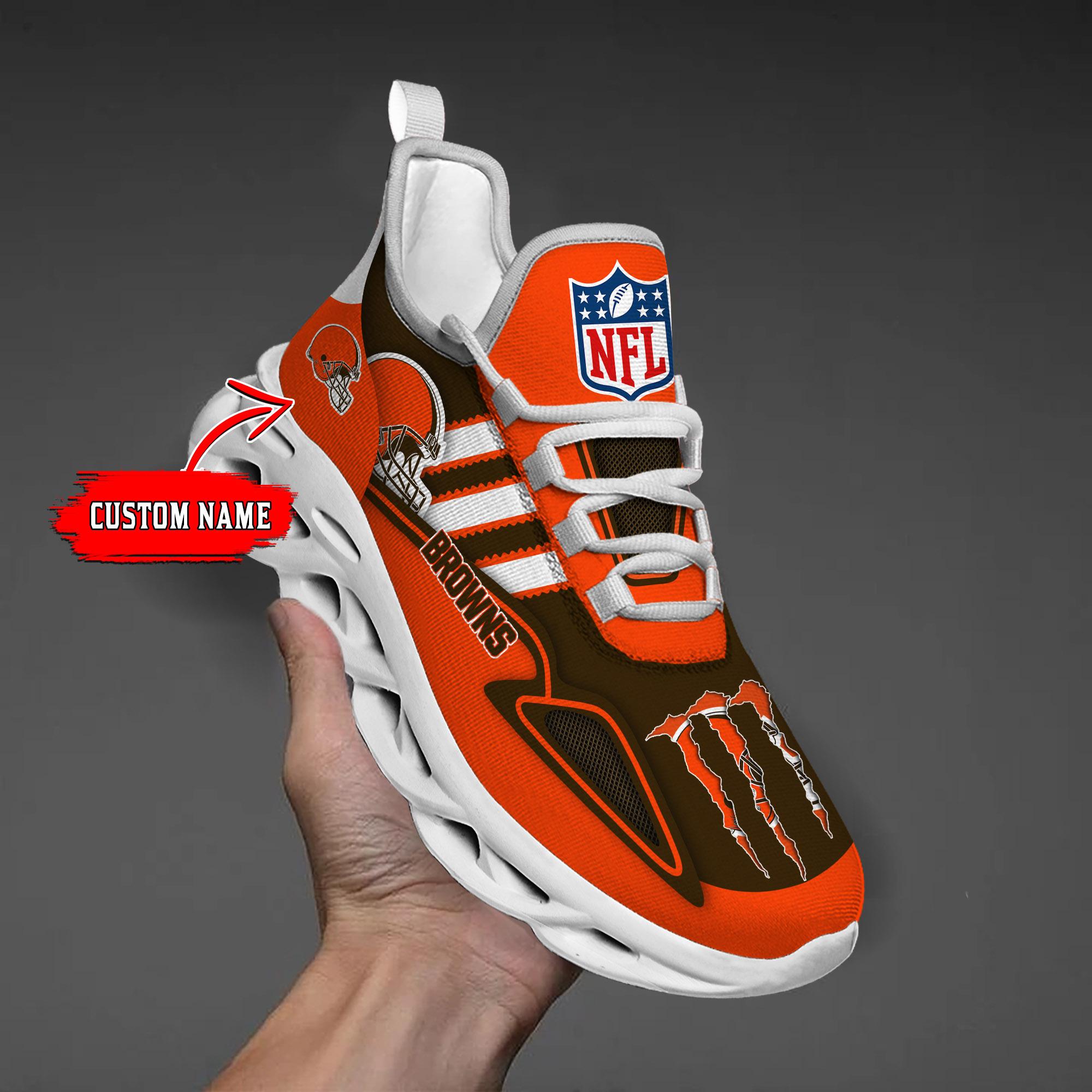Personalized Cleveland Browns Max Soul Shoes Sneakers for Men And Women – NFL Football Fan Shoes, Team Sneakers
