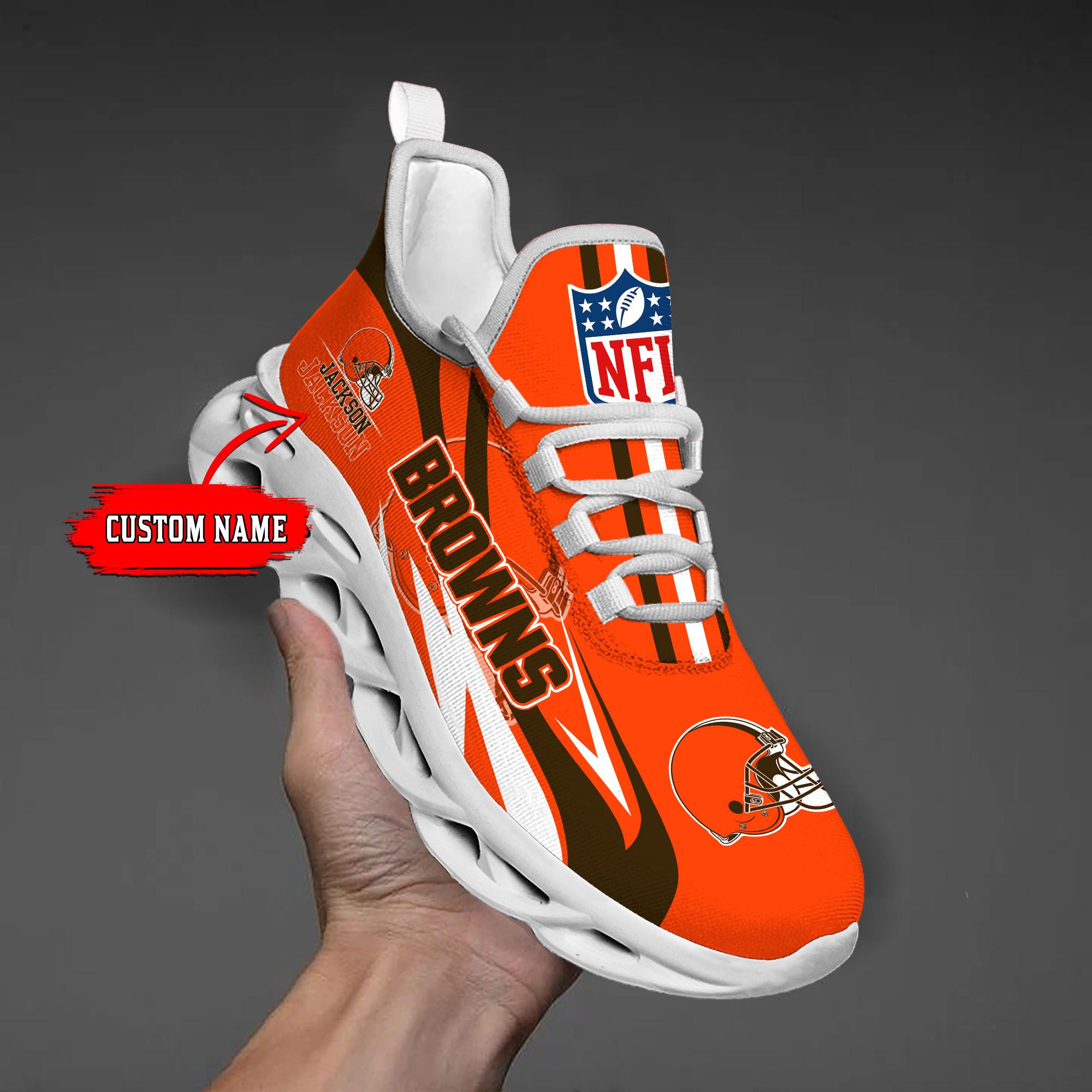 Personalized Cleveland Browns Max Soul Shoes Sneakers for Men And Women – NFL Football Fan Shoes, Team Sneakers