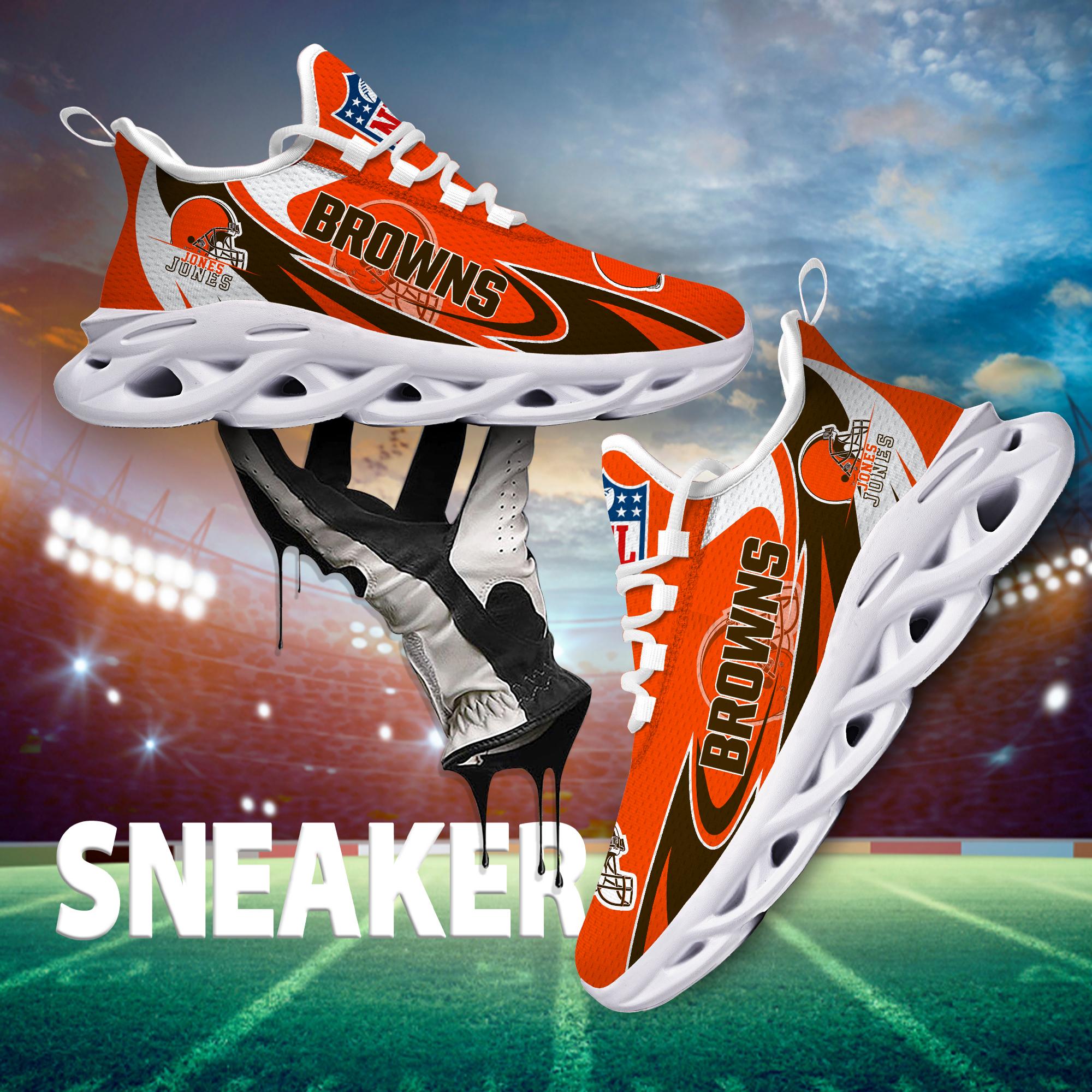 Personalized Cleveland Browns Max Soul Shoes Sneakers for Men And Women – NFL Football Fan Shoes, Team Sneakers