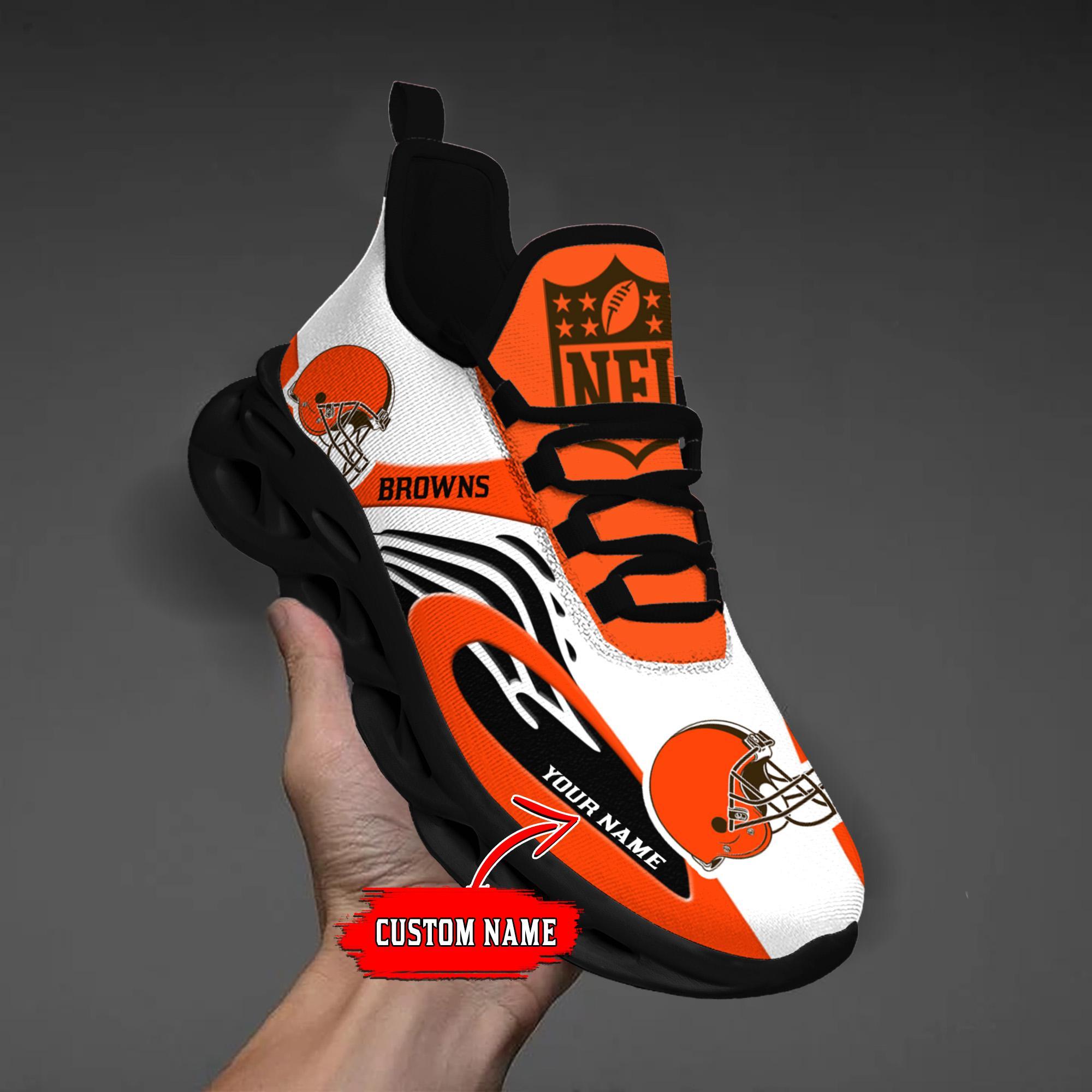 Personalized Cleveland Browns Max Soul Shoes Sneakers for Men And Women – NFL Football Fan Shoes, Team Sneakers - Image 9