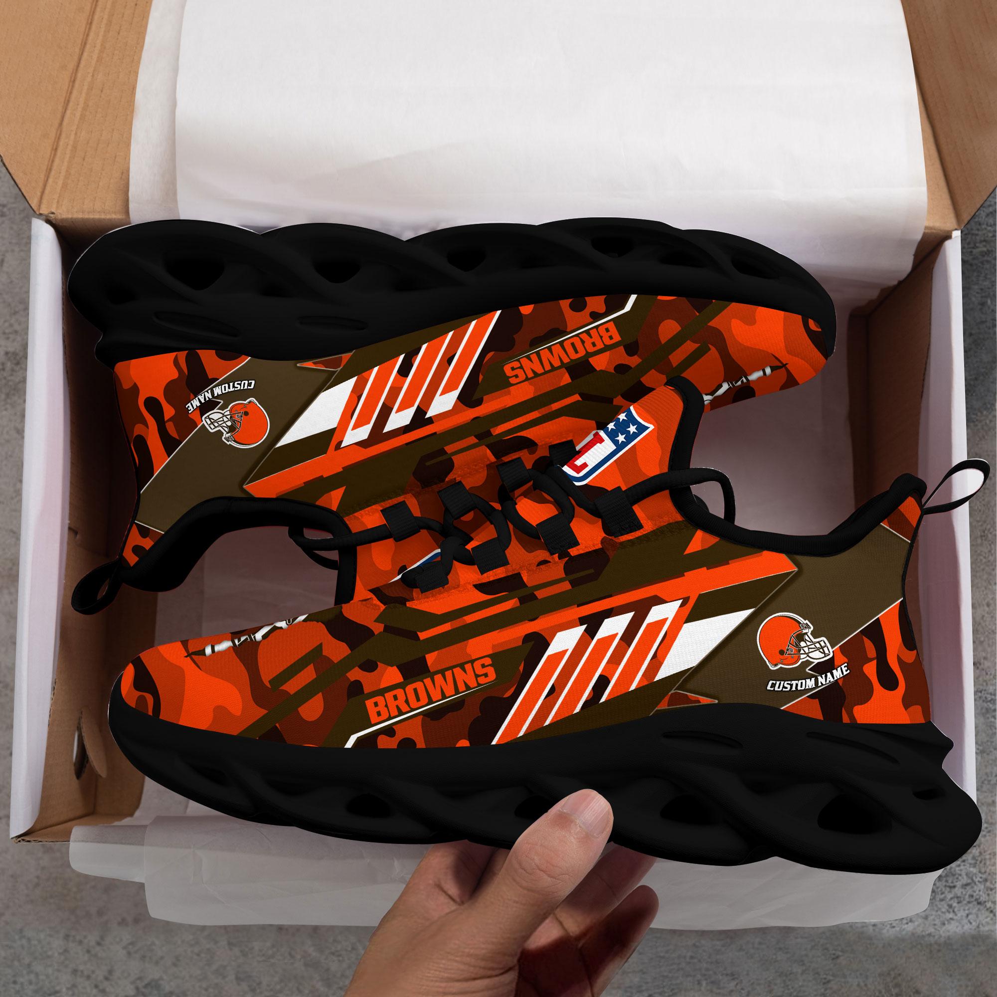 Personalized Cleveland Browns Max Soul Shoes Sneakers for Men And Women – NFL Football Fan Shoes, Team Sneakers - Image 6