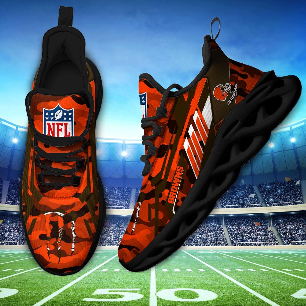 Personalized Cleveland Browns Max Soul Shoes Sneakers for Men And Women – NFL Football Fan Shoes, Team Sneakers - Image 4