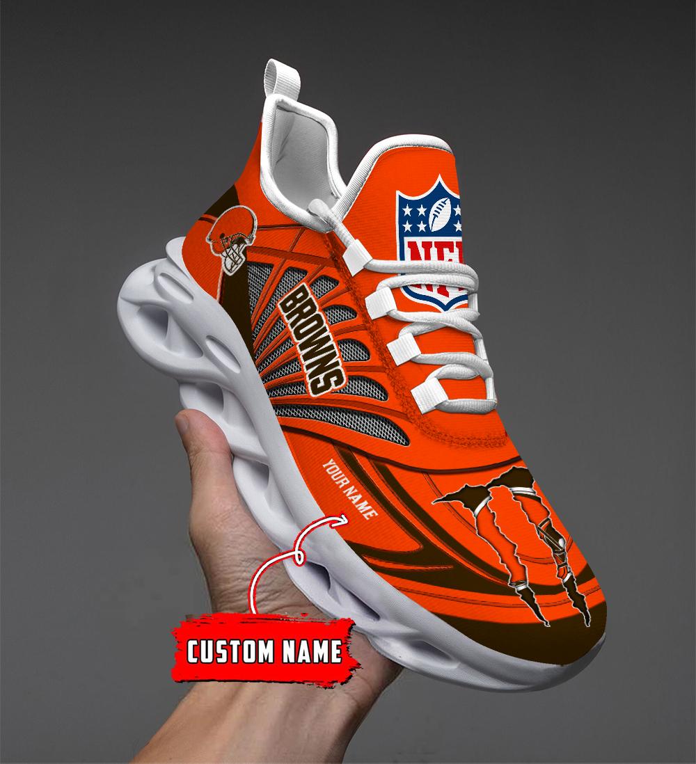 Personalized Cleveland Browns Max Soul Shoes Sneakers for Men And Women – NFL Football Fan Shoes, Team Sneakers