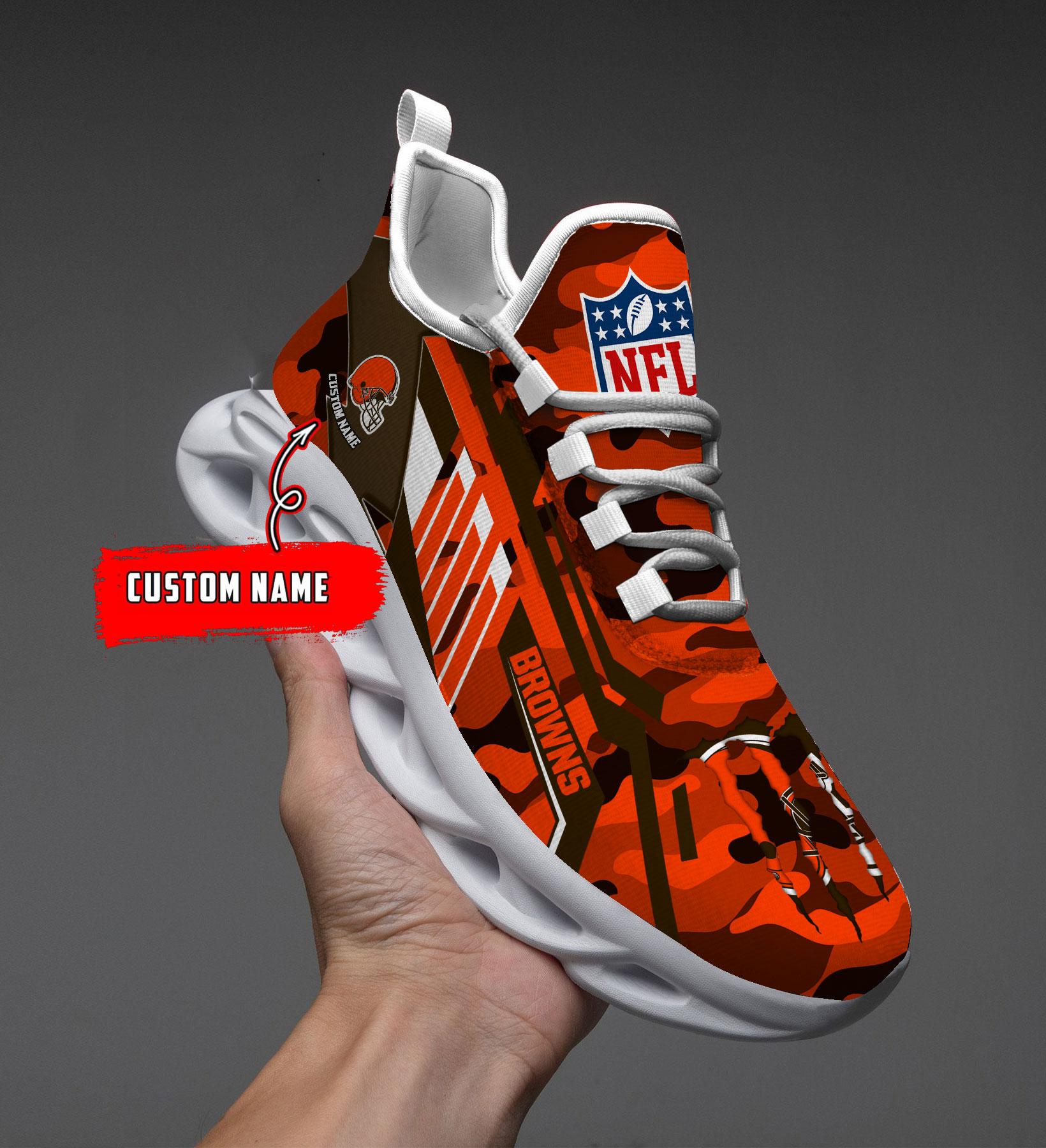 Personalized Cleveland Browns Max Soul Shoes Sneakers for Men And Women – NFL Football Fan Shoes, Team Sneakers