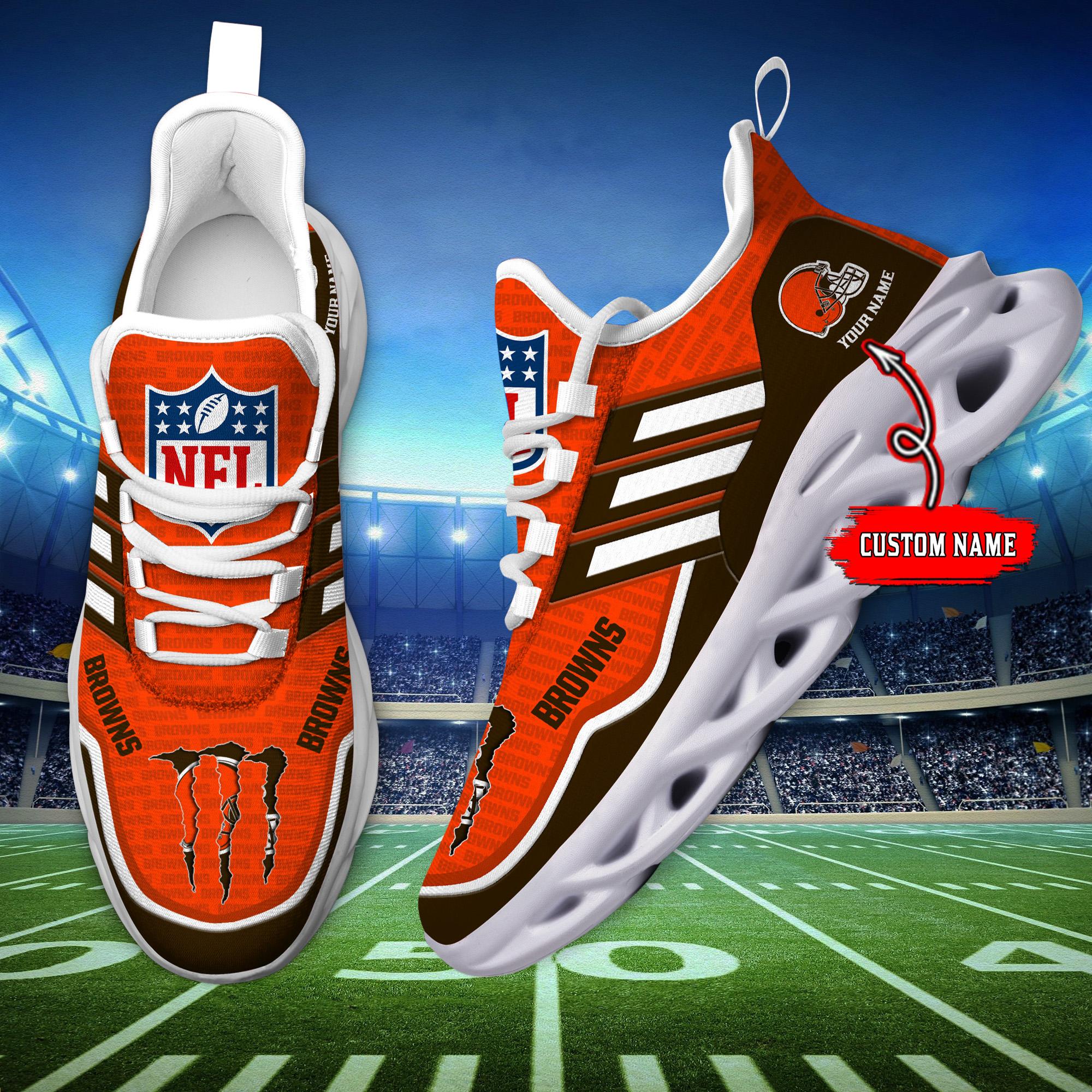 Personalized Cleveland Browns Max Soul Shoes Sneakers for Men And Women – NFL Football Fan Shoes, Team Sneakers