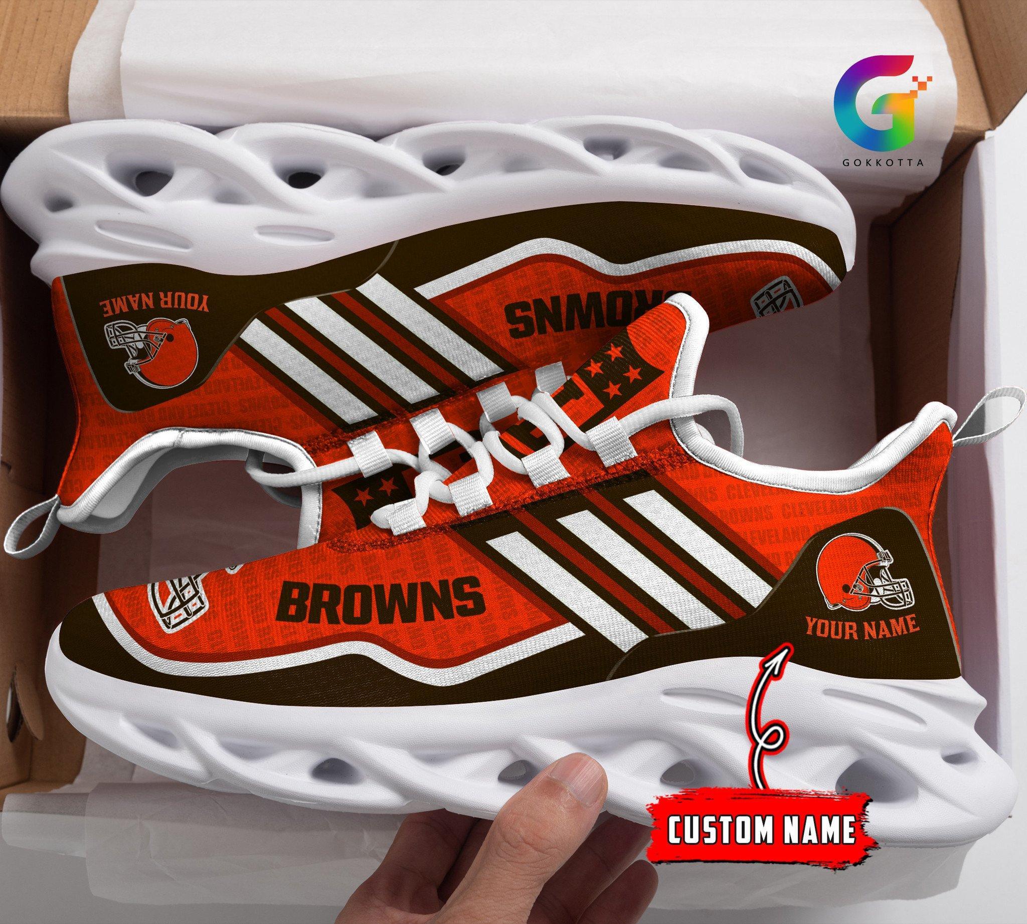 Personalized Cleveland Browns Max Soul Shoes Sneakers for Men And Women – NFL Football Fan Shoes, Team Sneakers - Image 3