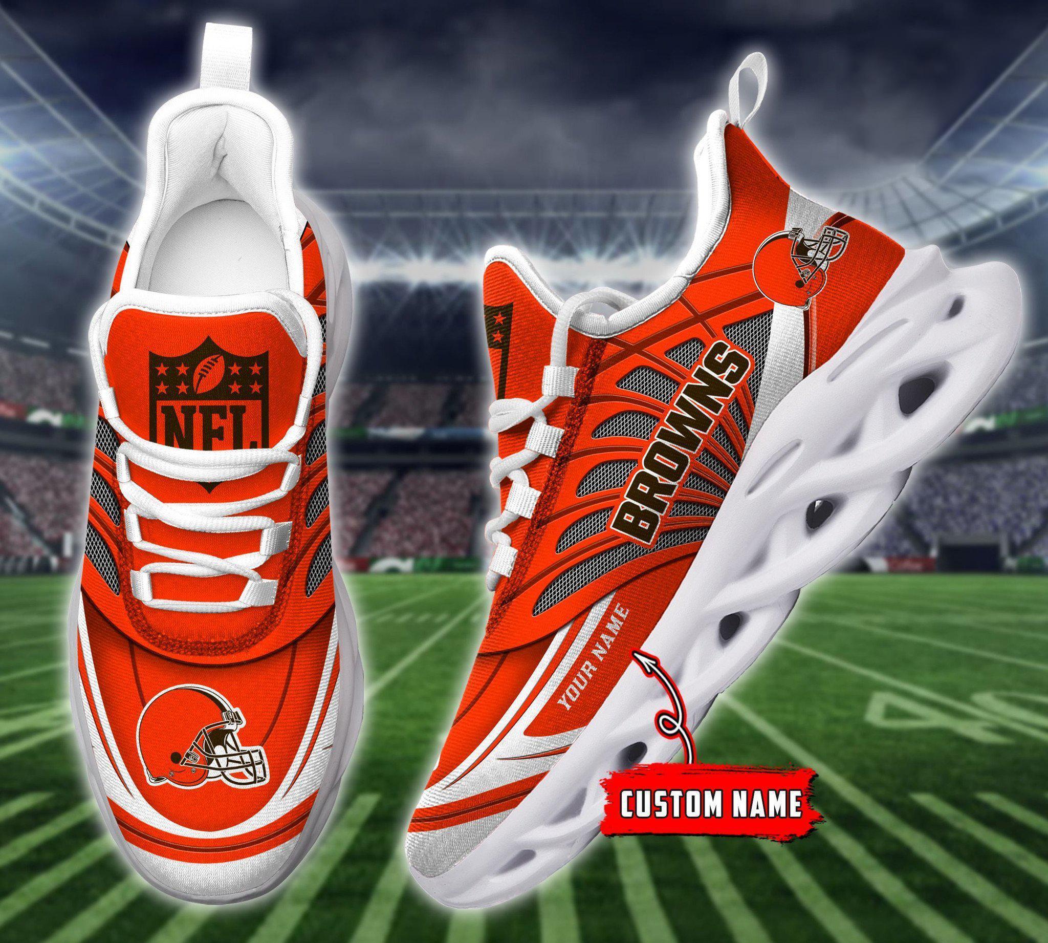 Personalized Cleveland Browns Max Soul Shoes Sneakers for Men And Women – NFL Football Fan Shoes, Team Sneakers - Image 4