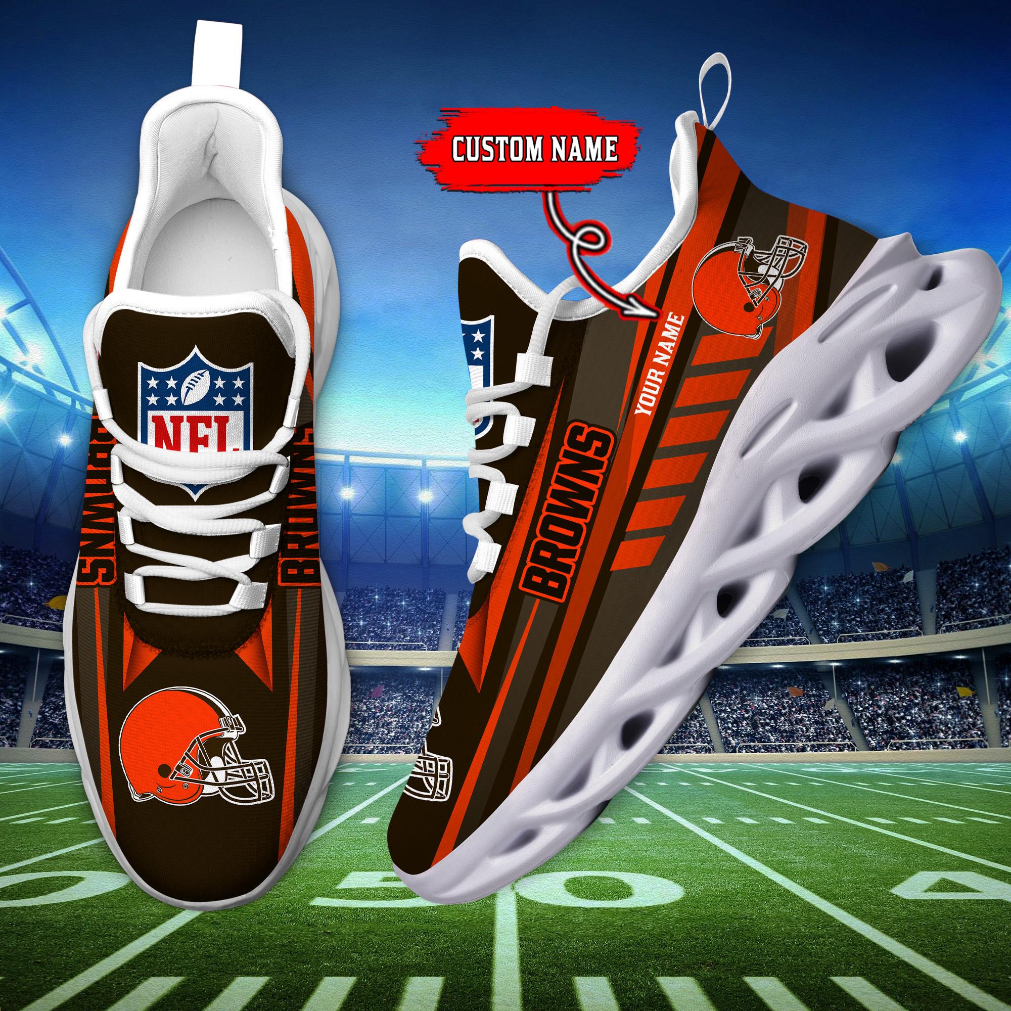 Personalized Cleveland Browns Max Soul Shoes Sneakers for Men And Women – NFL Football Fan Shoes, Team Sneakers - Image 6