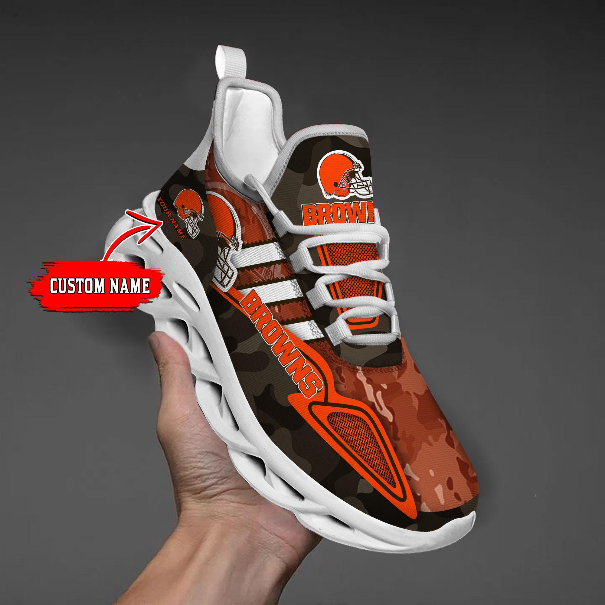 Personalized Cleveland Browns Max Soul Shoes Sneakers for Men And Women – NFL Football Fan Shoes, Team Sneakers