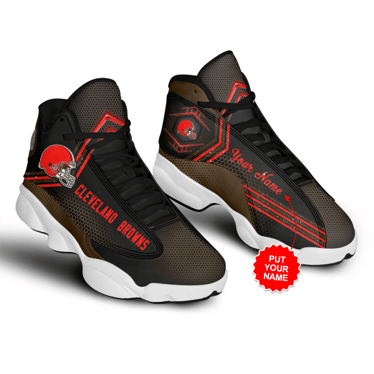 Personalized Cleveland Browns NFL JD13 Sneakers Shoes for Men & Women | Custom Fan Gift - Image 3