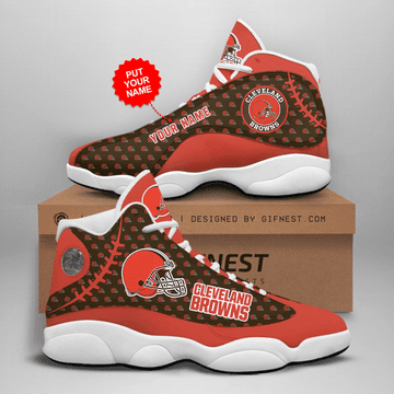 Personalized Cleveland Browns NFL JD13 Sneakers Shoes for Men & Women | Custom Fan Gift