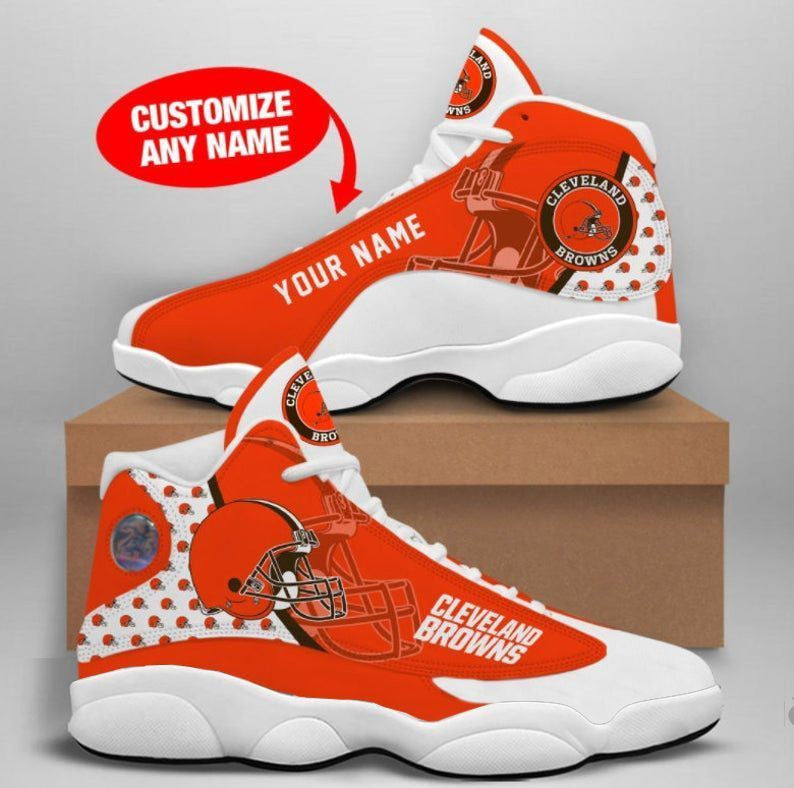 Personalized Cleveland Browns NFL JD13 Sneakers Shoes for Men & Women | Custom Fan Gift