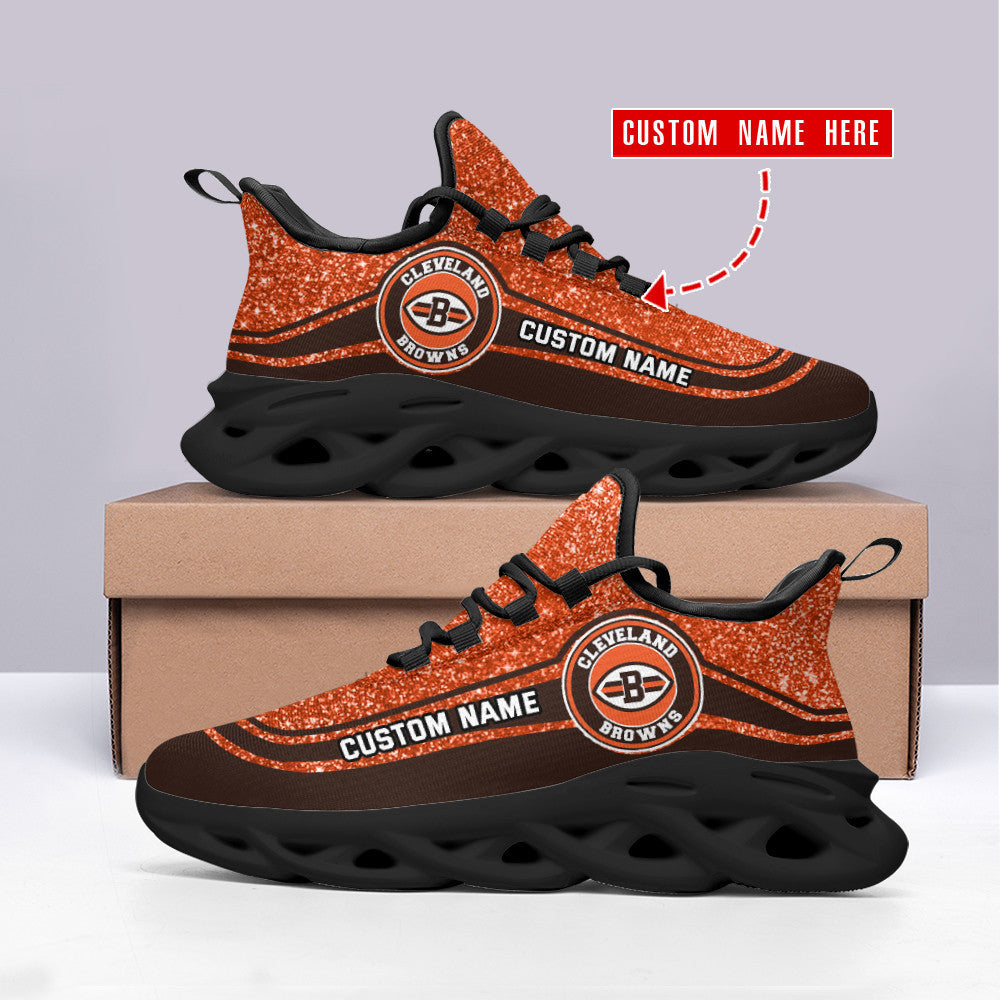 Personalized Cleveland Browns NFL Max Soul Shoes Sneakers for Men And Women – NFL Football Fan Shoes, Team Sneakers