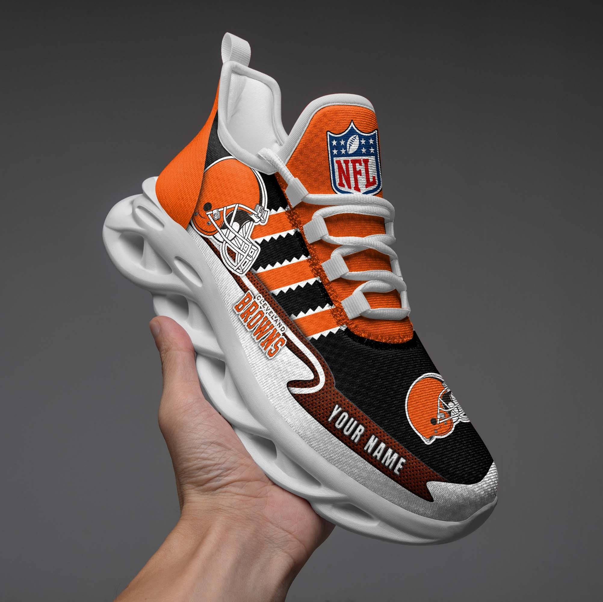 Personalized Cleveland Browns NFL Max Soul Shoes Sneakers for Men And Women – NFL Football Fan Shoes, Team Sneakers