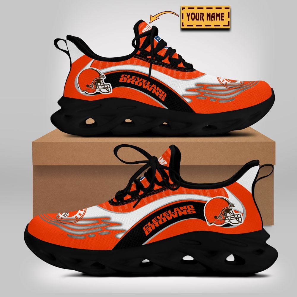 Personalized Cleveland Browns NFL Max Soul Shoes Sneakers for Men And Women – NFL Football Fan Shoes, Team Sneakers