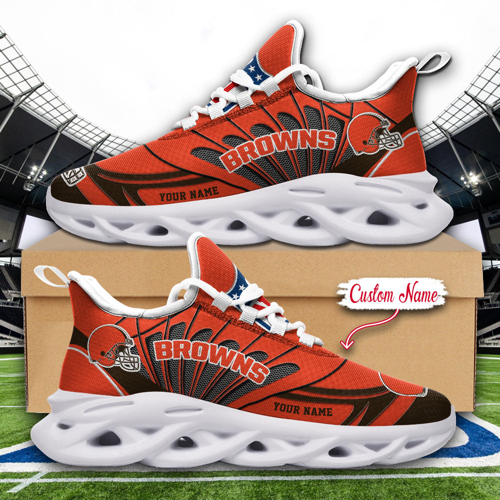 Personalized Cleveland Browns NFL Max Soul Shoes Sneakers for Men And Women – NFL Football Fan Shoes, Team Sneakers