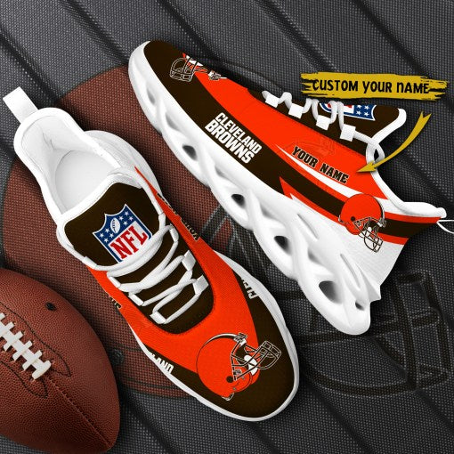 Personalized Cleveland Browns NFL Max Soul Shoes Sneakers for Men And Women – NFL Football Fan Shoes, Team Sneakers - Image 3