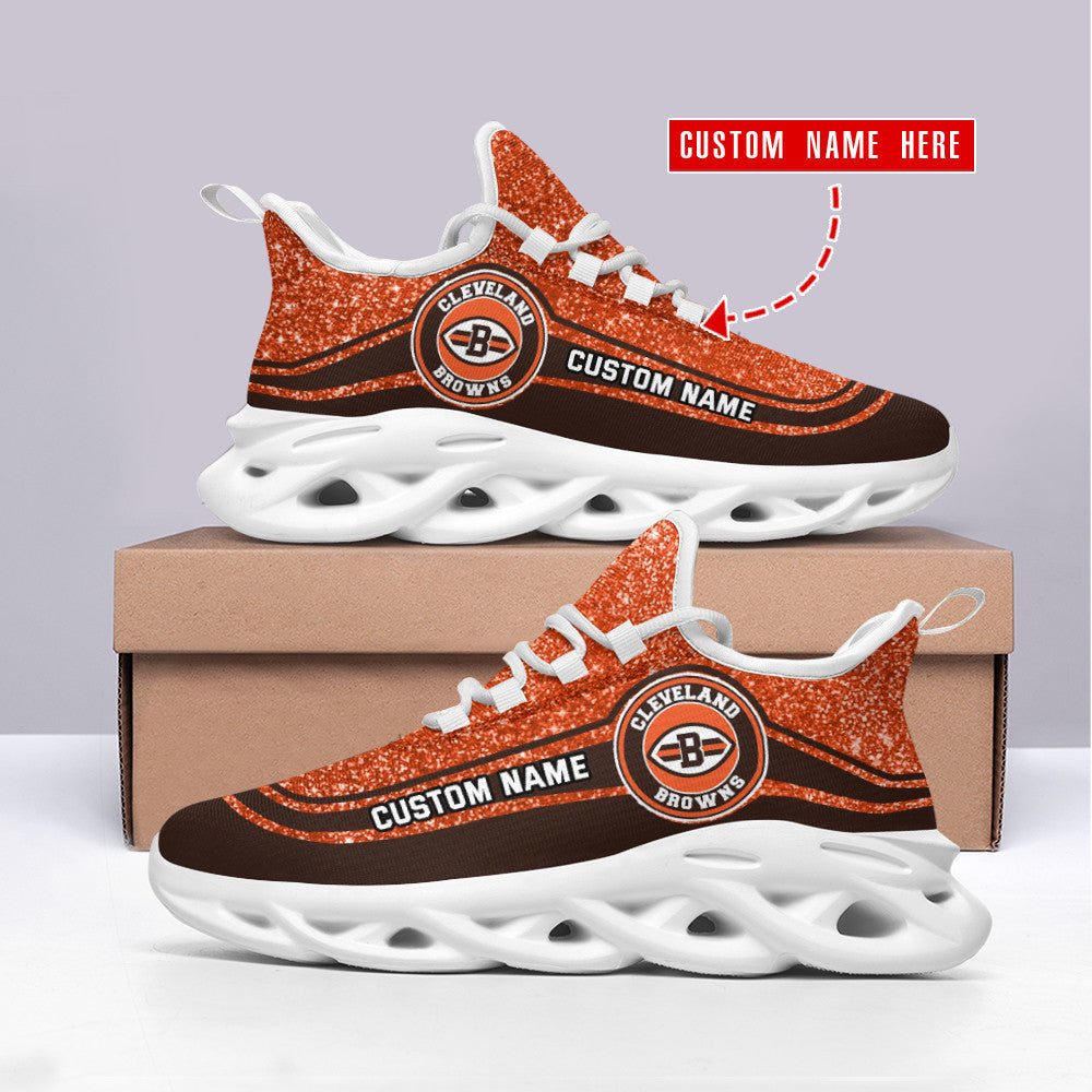 Personalized Cleveland Browns NFL Max Soul Shoes Sneakers for Men And Women – NFL Football Fan Shoes, Team Sneakers - Image 4