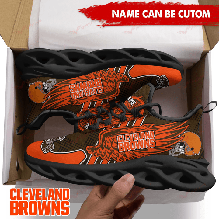 Personalized Cleveland Browns NFL Max Soul Shoes Sneakers for Men And Women – NFL Football Fan Shoes, Team Sneakers - Image 4