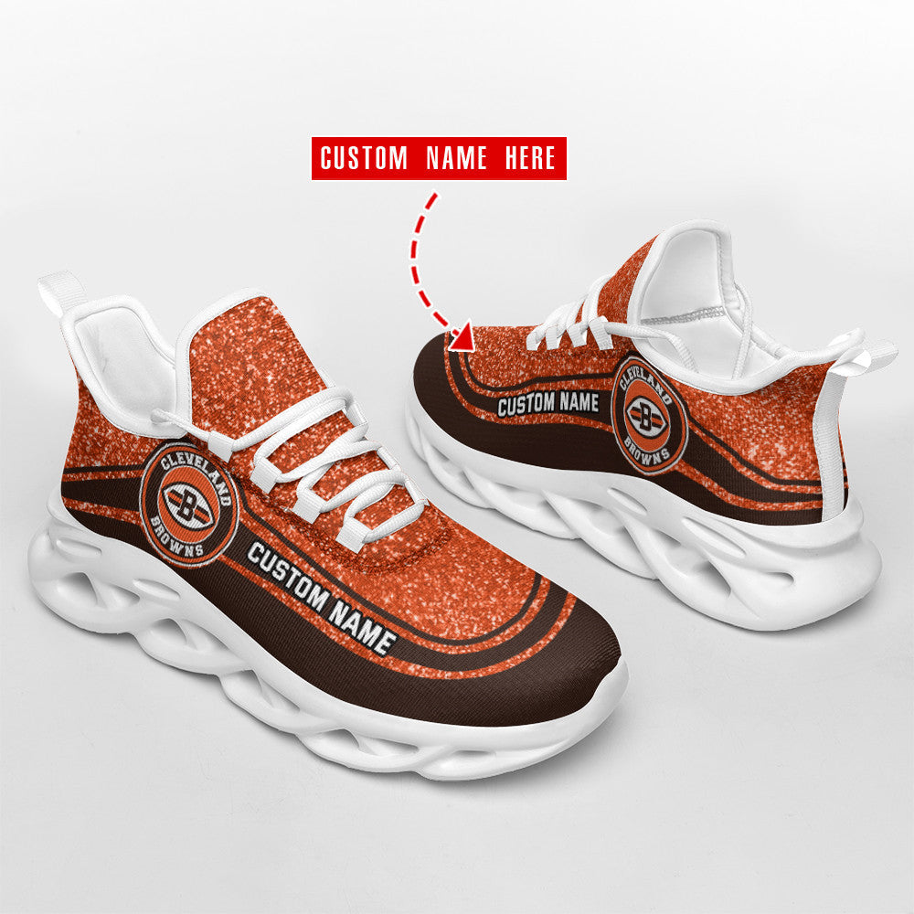 Personalized Cleveland Browns NFL Max Soul Shoes Sneakers for Men And Women – NFL Football Fan Shoes, Team Sneakers - Image 3