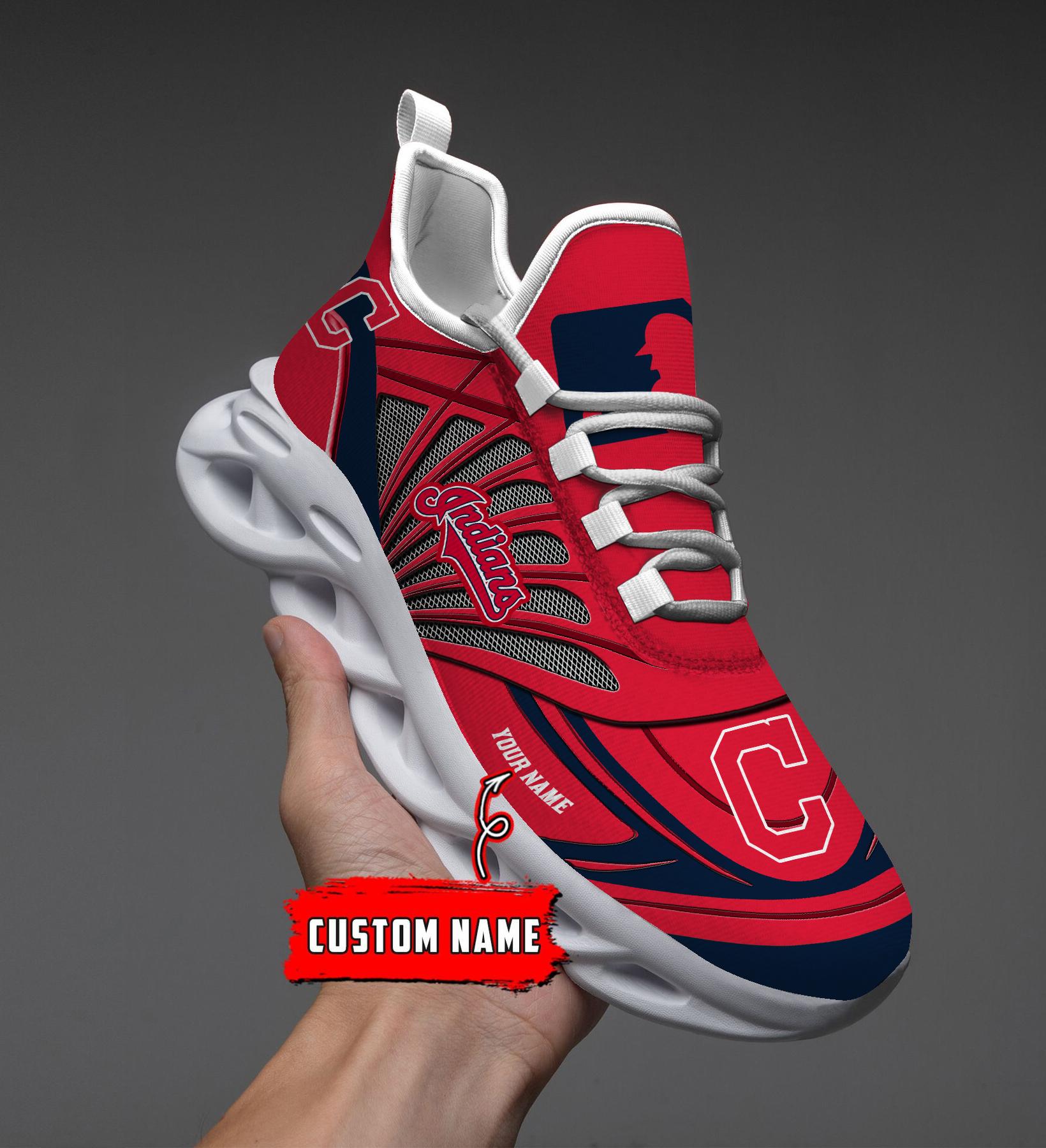 Personalized Cleveland Indians Max Soul Shoes Sneakers for Men And Women – Motorcycle Shoes, Motorsport Shoes