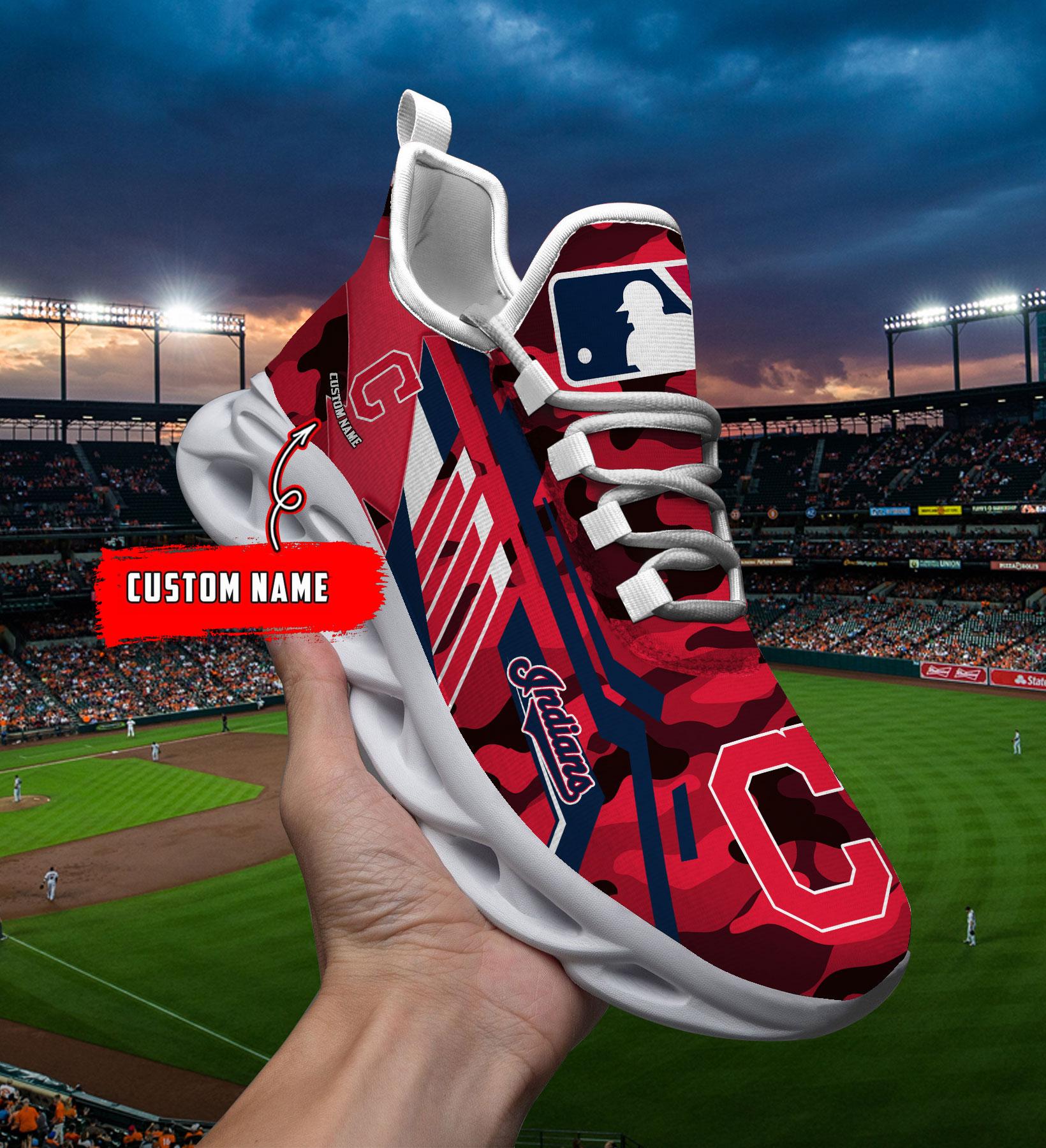 Personalized Cleveland Indians Max Soul Shoes Sneakers for Men And Women – Motorcycle Shoes, Motorsport Shoes