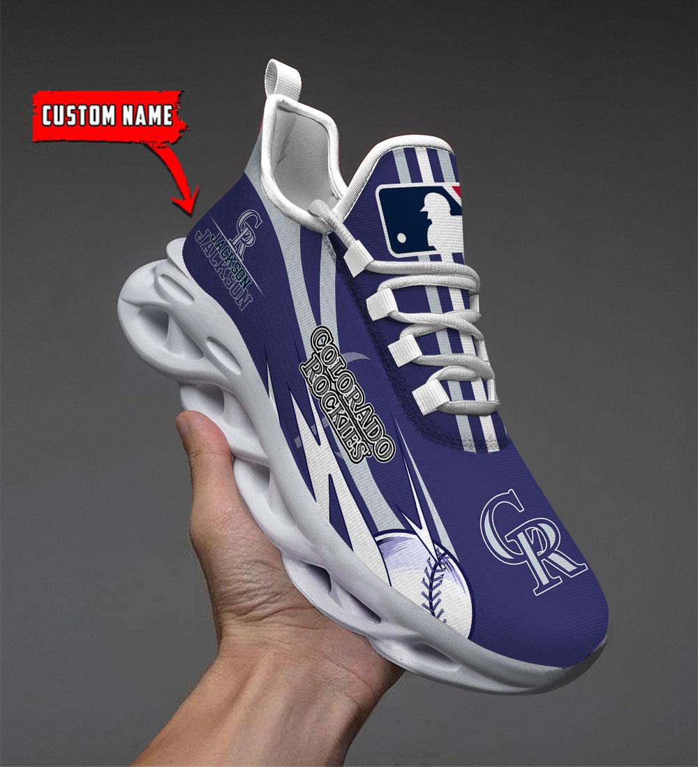 Personalized Colorado Rockies Max Soul Shoes Sneakers for Men And Women – MLB Baseball Fan Shoes, Team Sneakers