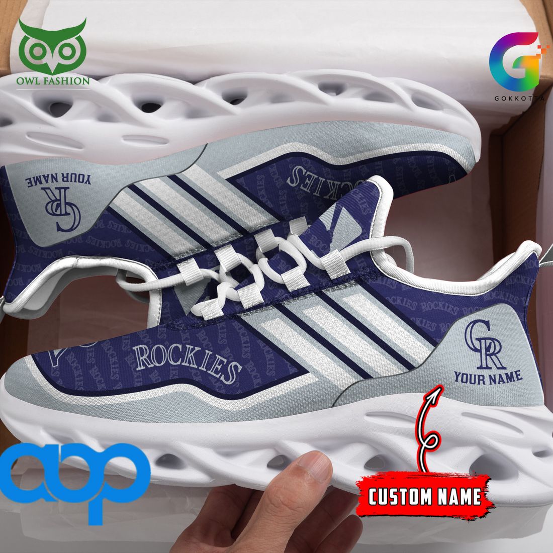 Personalized Colorado Rockies Max Soul Shoes Sneakers for Men And Women – MLB Baseball Fan Shoes, Team Sneakers - Image 3