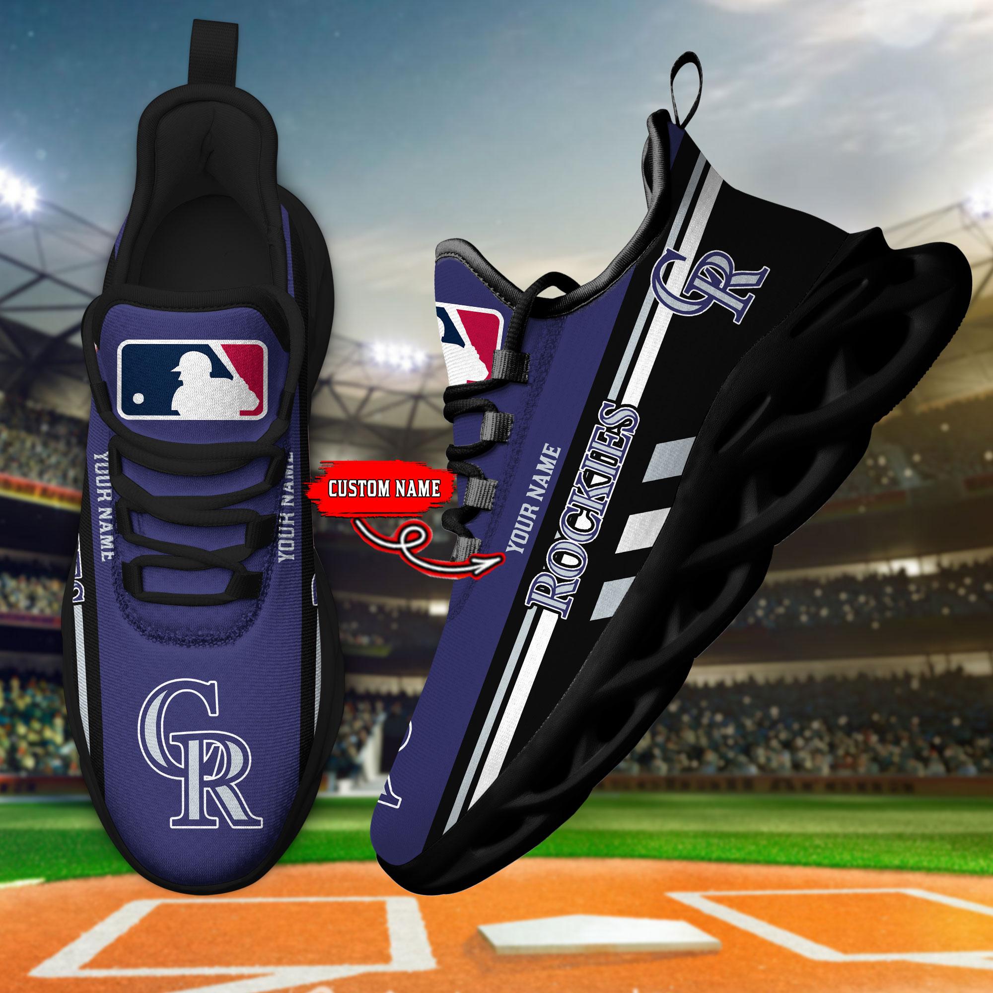 Personalized Colorado Rockies Max Soul Shoes Sneakers for Men And Women – MLB Baseball Fan Shoes, Team Sneakers - Image 4