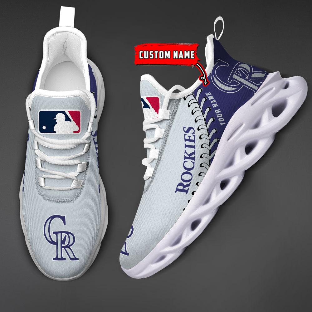 Personalized Colorado Rockies Max Soul Shoes Sneakers for Men And Women – MLB Baseball Fan Shoes, Team Sneakers - Image 4