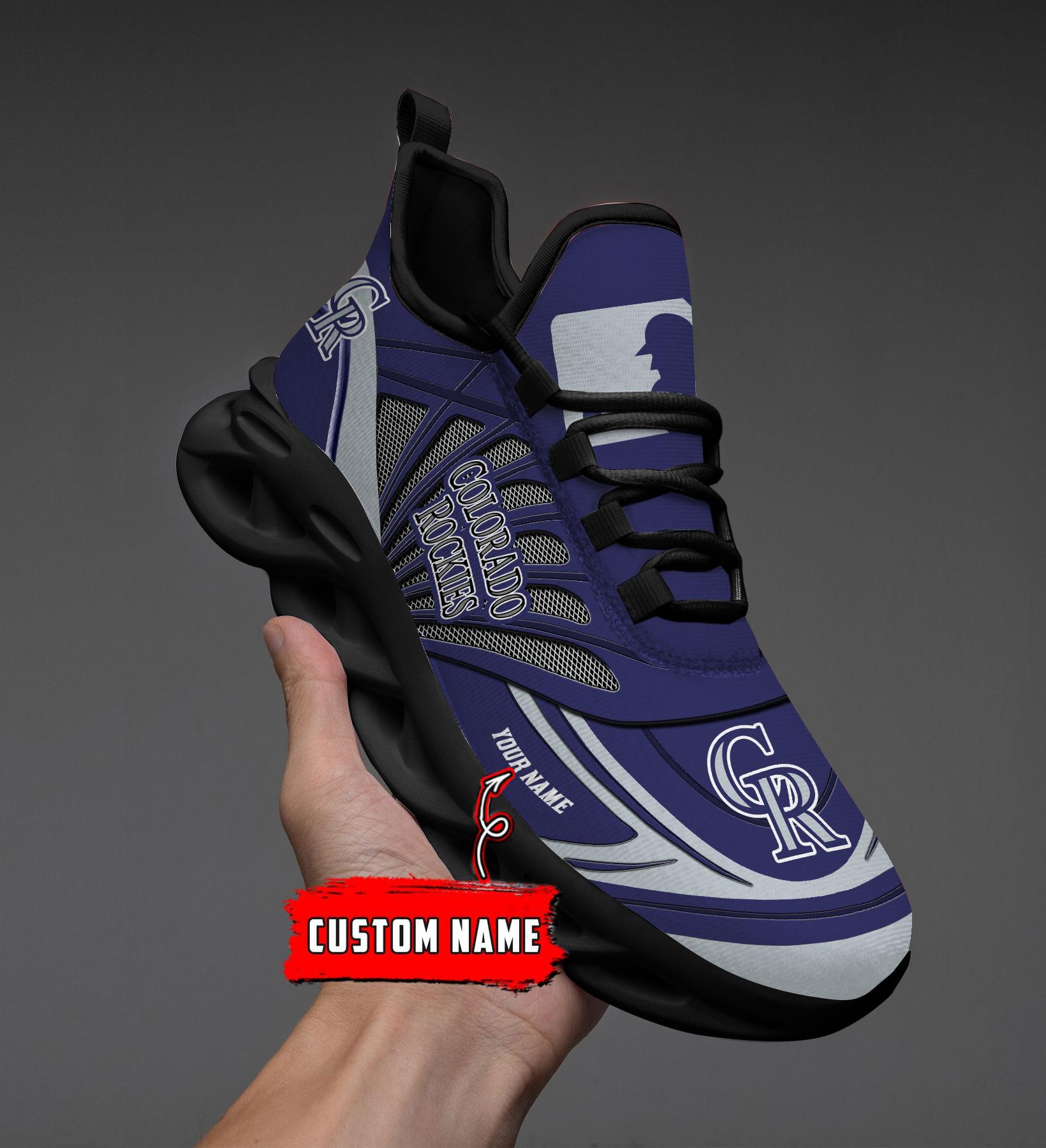 Personalized Colorado Rockies Max Soul Shoes Sneakers for Men And Women – MLB Baseball Fan Shoes, Team Sneakers - Image 9