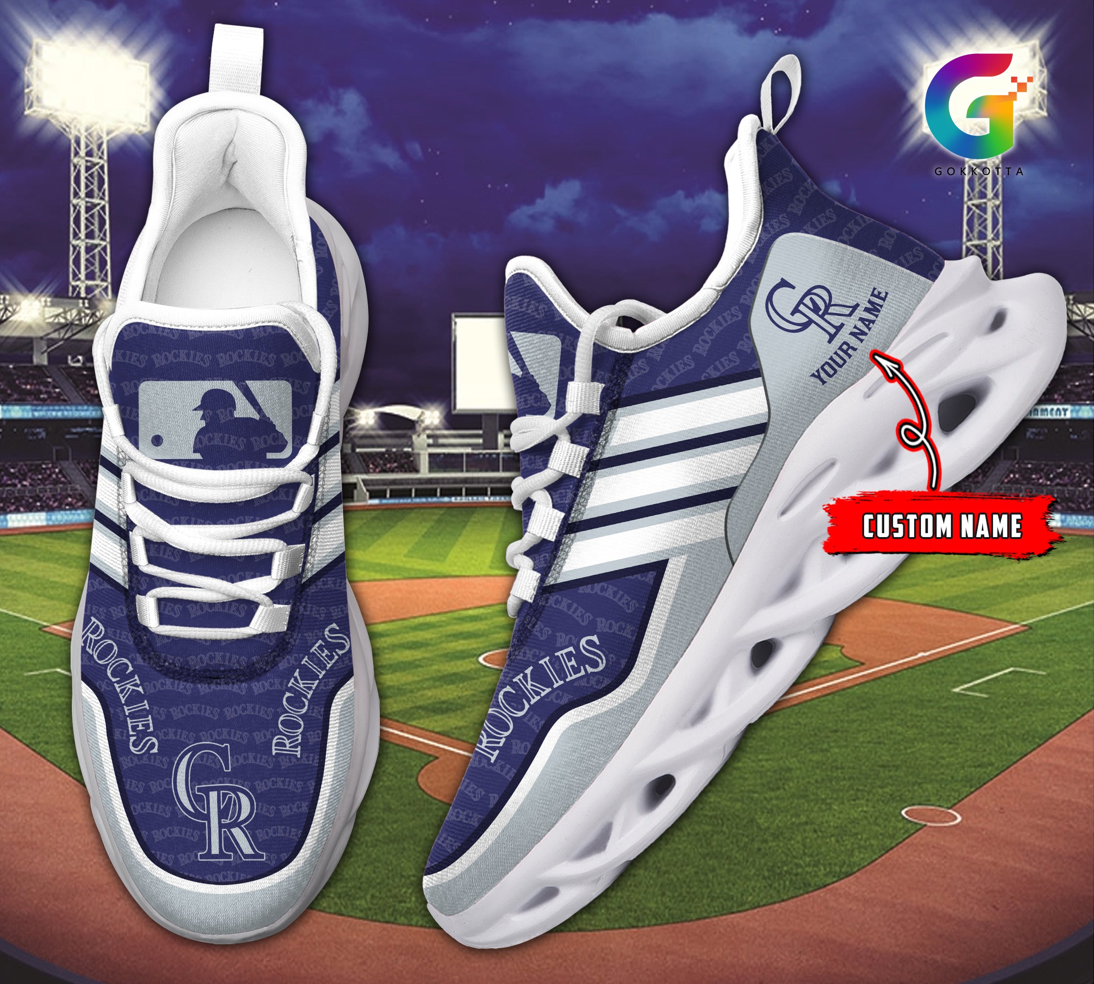 Personalized Colorado Rockies MLB Max Soul Shoes Sneakers for Men And Women – MLB Baseball Fan Shoes, Team Sneakers
