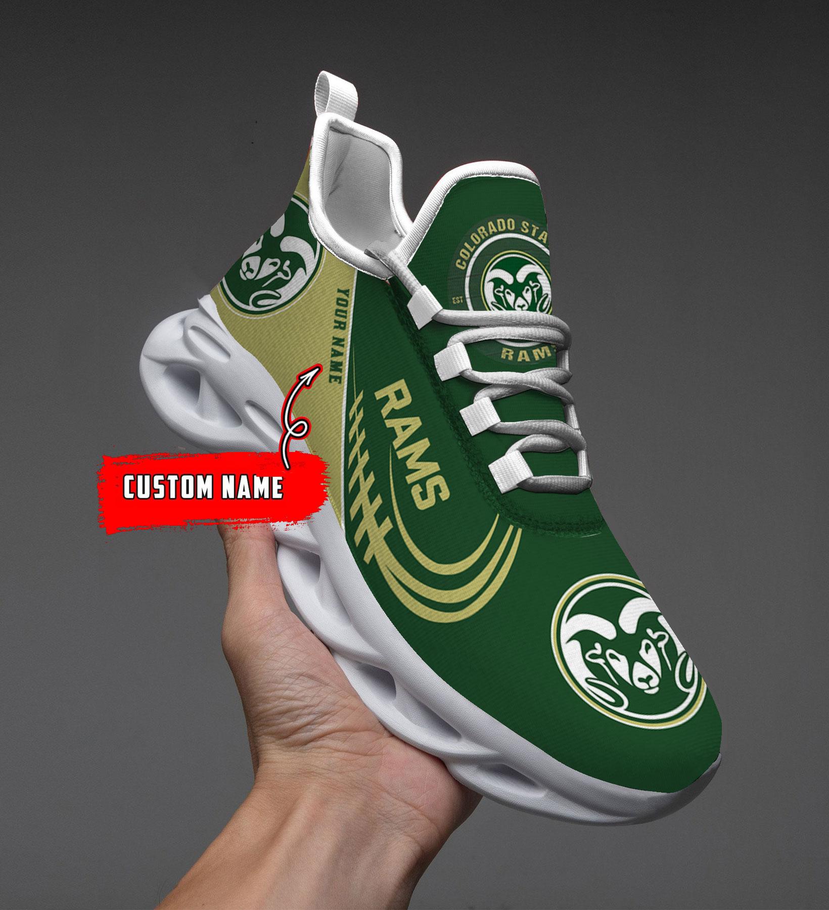 Personalized Colorado State Rams Max Soul Shoes Sneakers for Men And Women – NFL Football Fan Shoes, Team Sneakers
